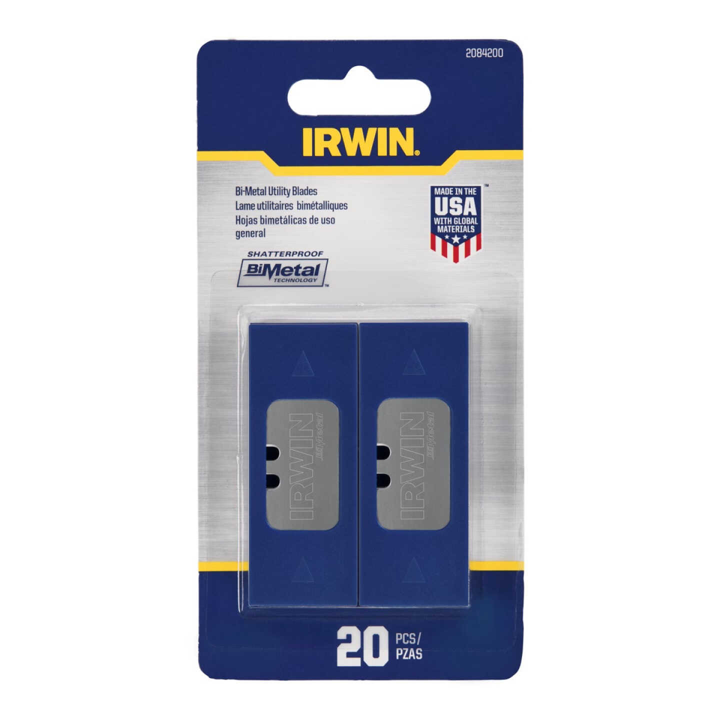 Irwin Blue Blade 2-Point 2-3/8 In. Utility Knife Blade (20-Pack) Image 2