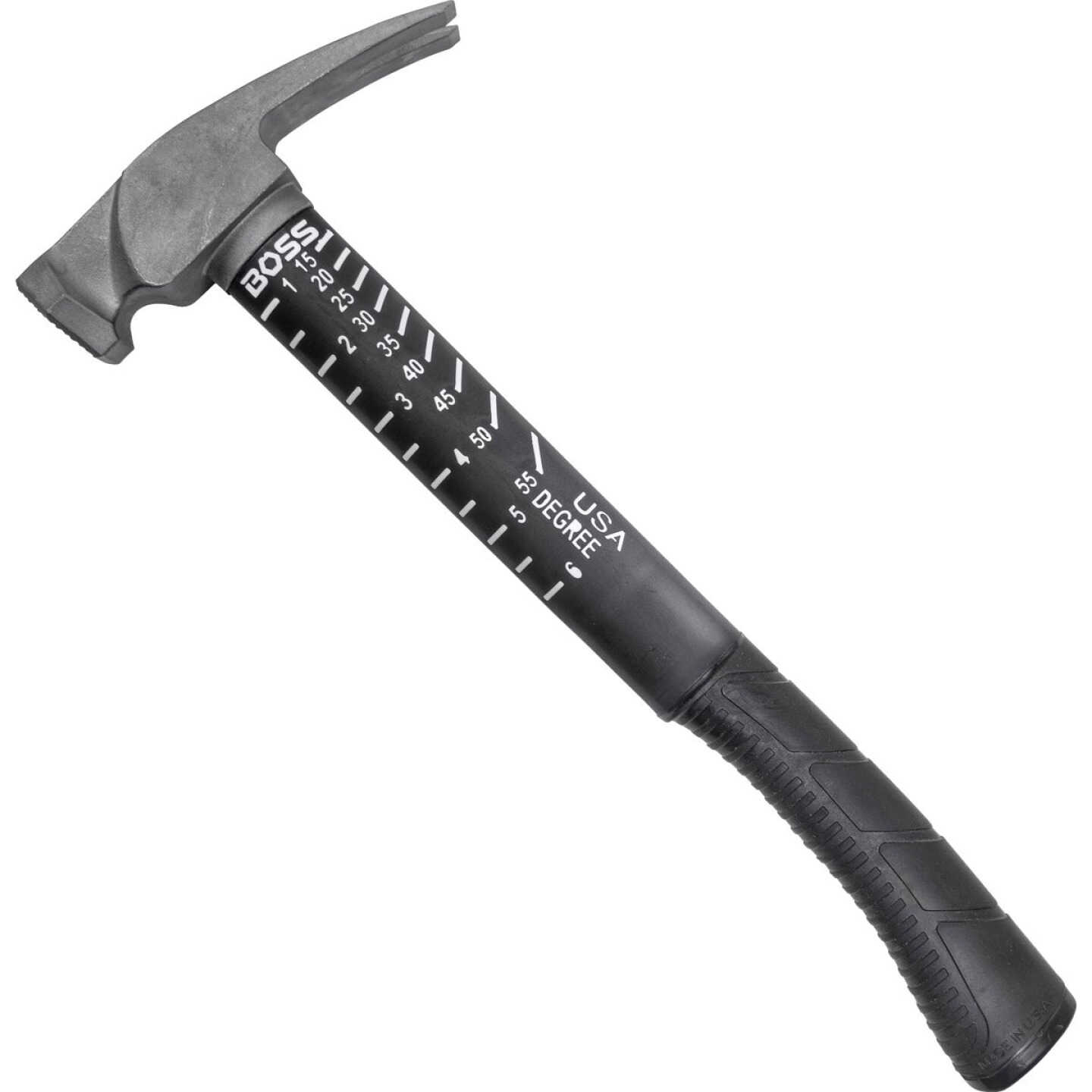 BOSS Hammer 14 Oz. Smooth-Face Framing Hammer with Fiberglass Handle Image 1