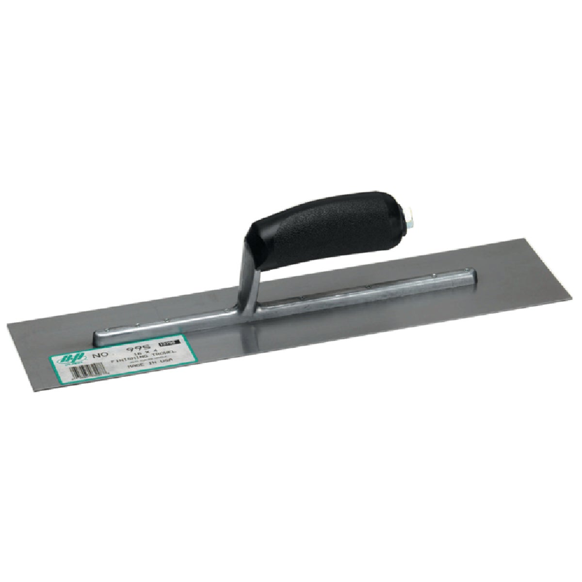 Marshalltown QLT 4 In. x 16 In. Finishing Trowel with Curved Plastic Handle
