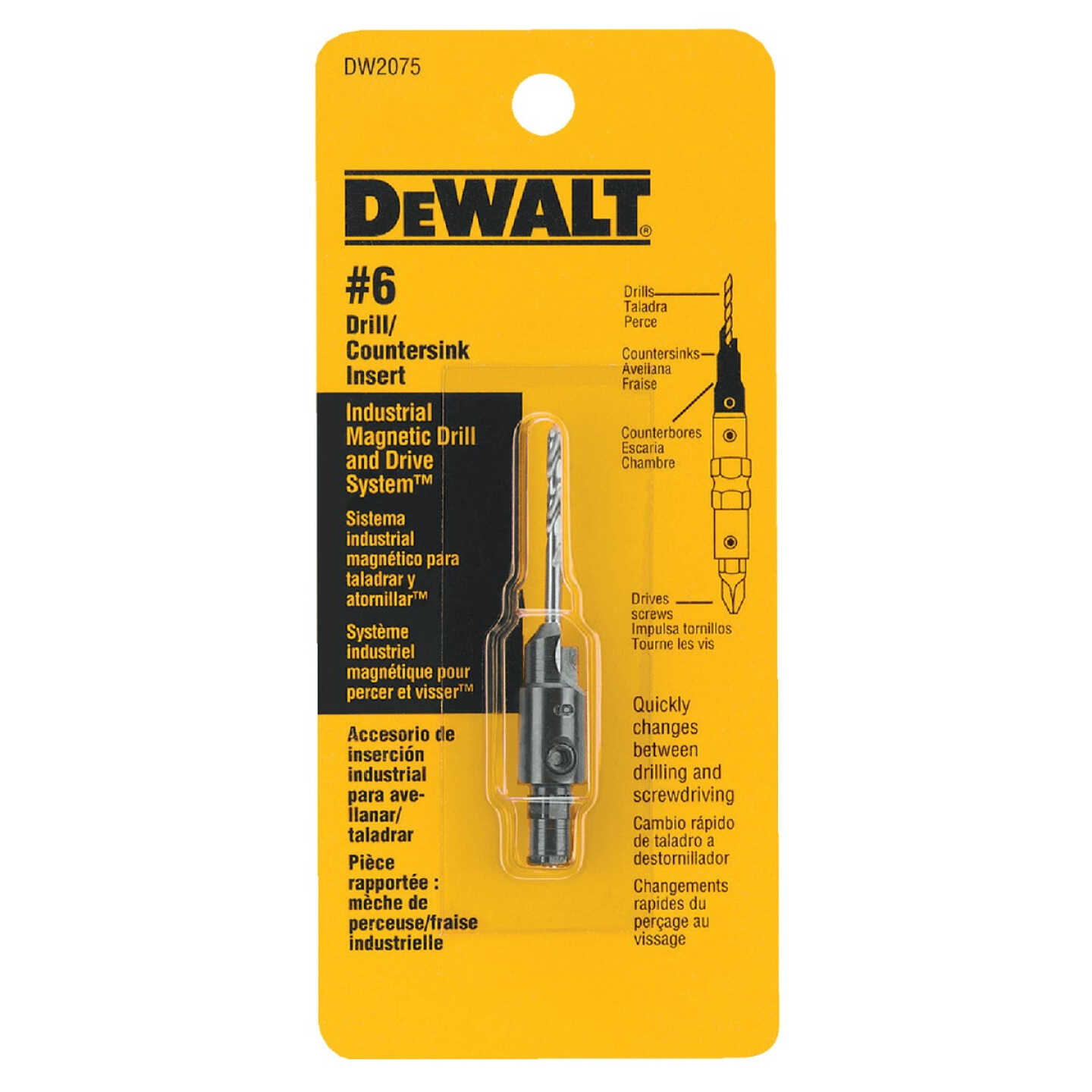 DEWALT #6 - 9/64 In. Black Oxide Round Wood Countersink Image 2