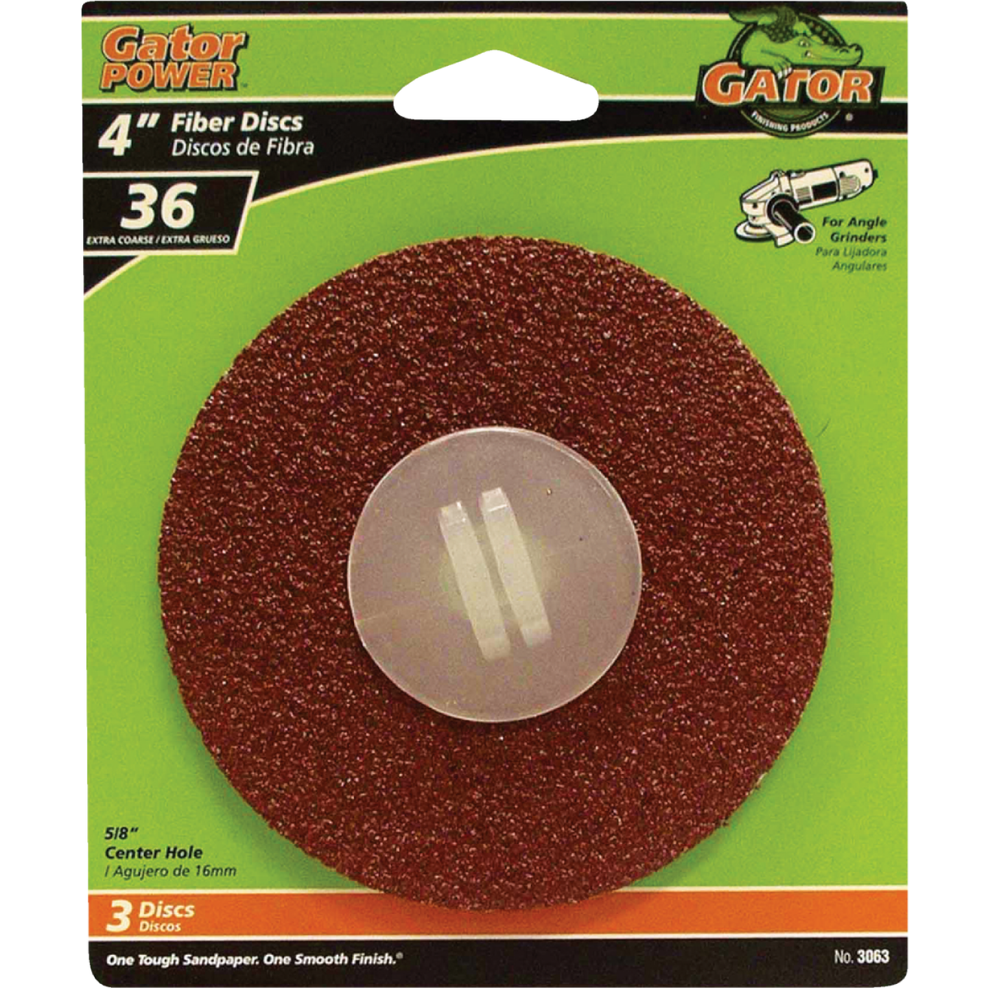 Gator Blade 4 In. 36 Grit Fiber Disc (3-Pack) Image 1