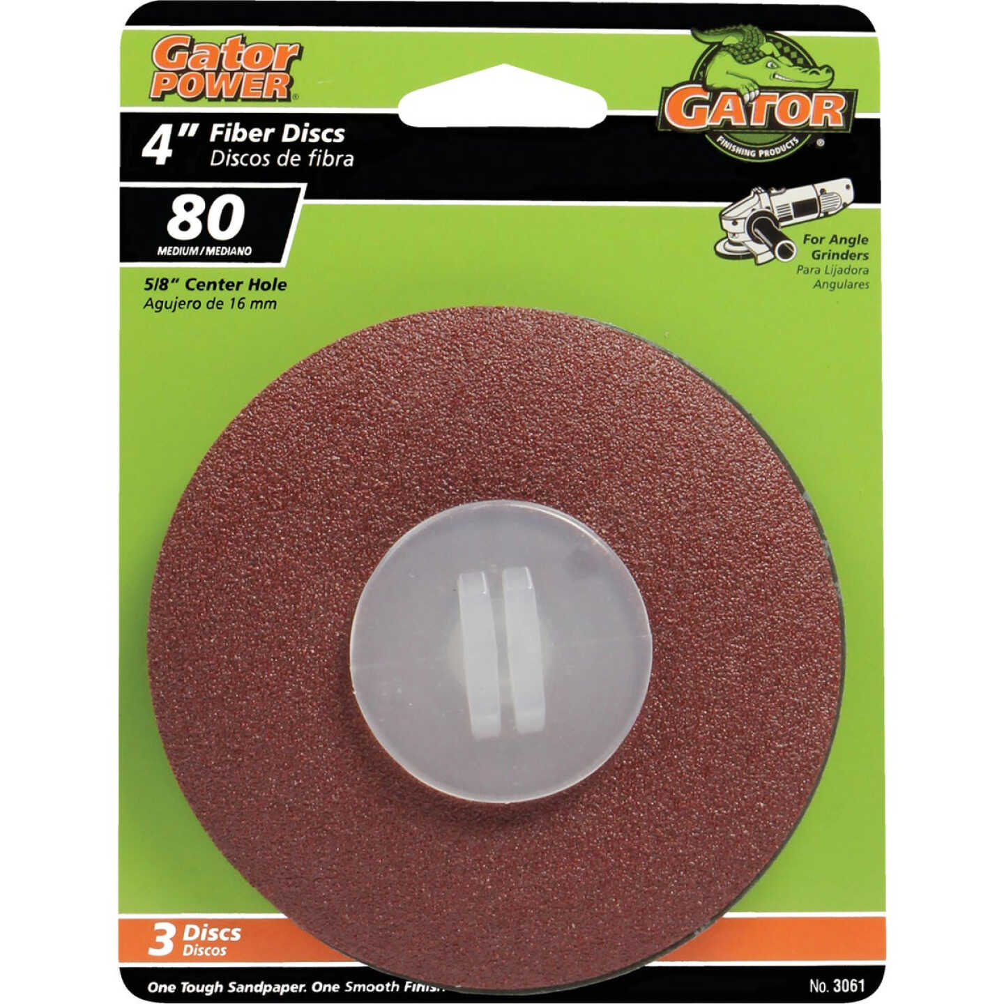 Gator Blade 4 In. 80 Grit Fiber Disc (3-Pack) Image 1