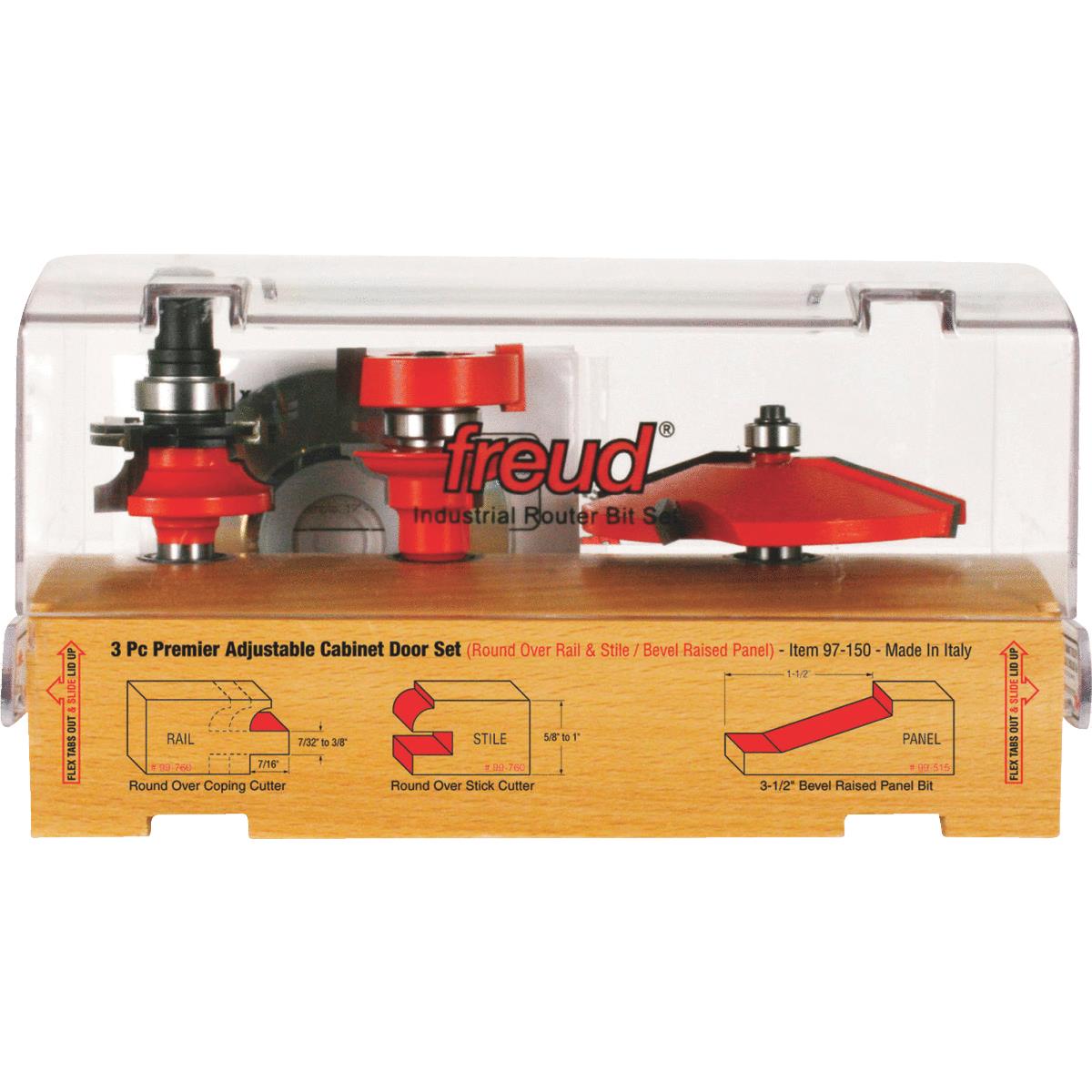 3PC RAIL & STILE BIT SET