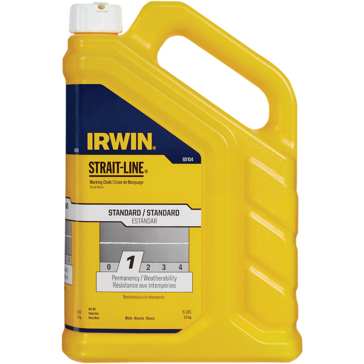 Irwin STRAIT-LINE 5 Lb. Standard White Marking Chalk Image 2