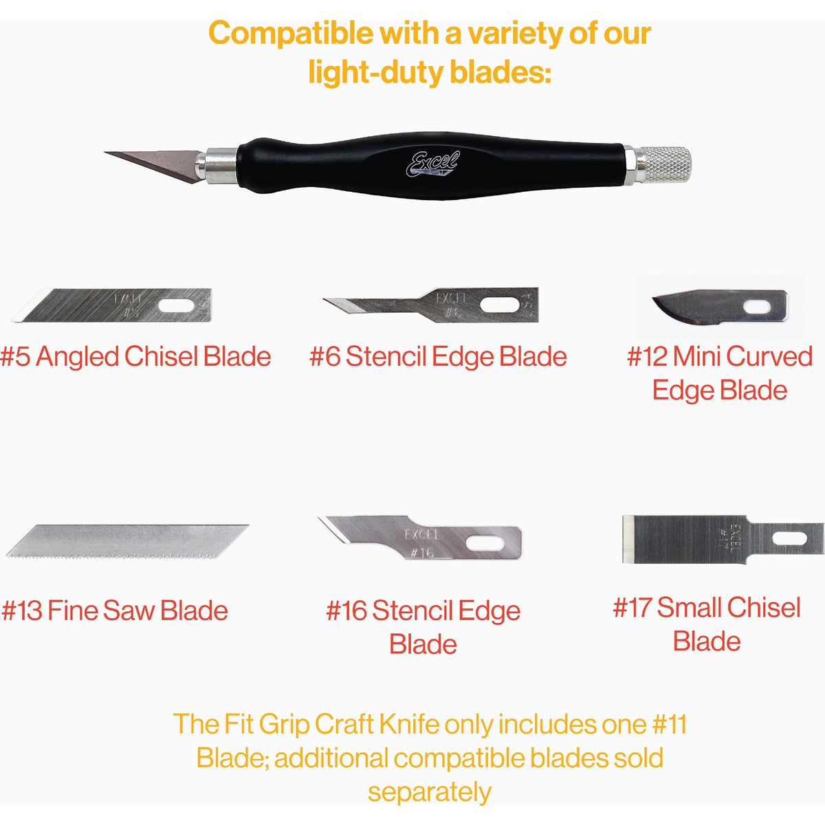 Excel Blades K26 Fit Grip Hobby Knife Image 4