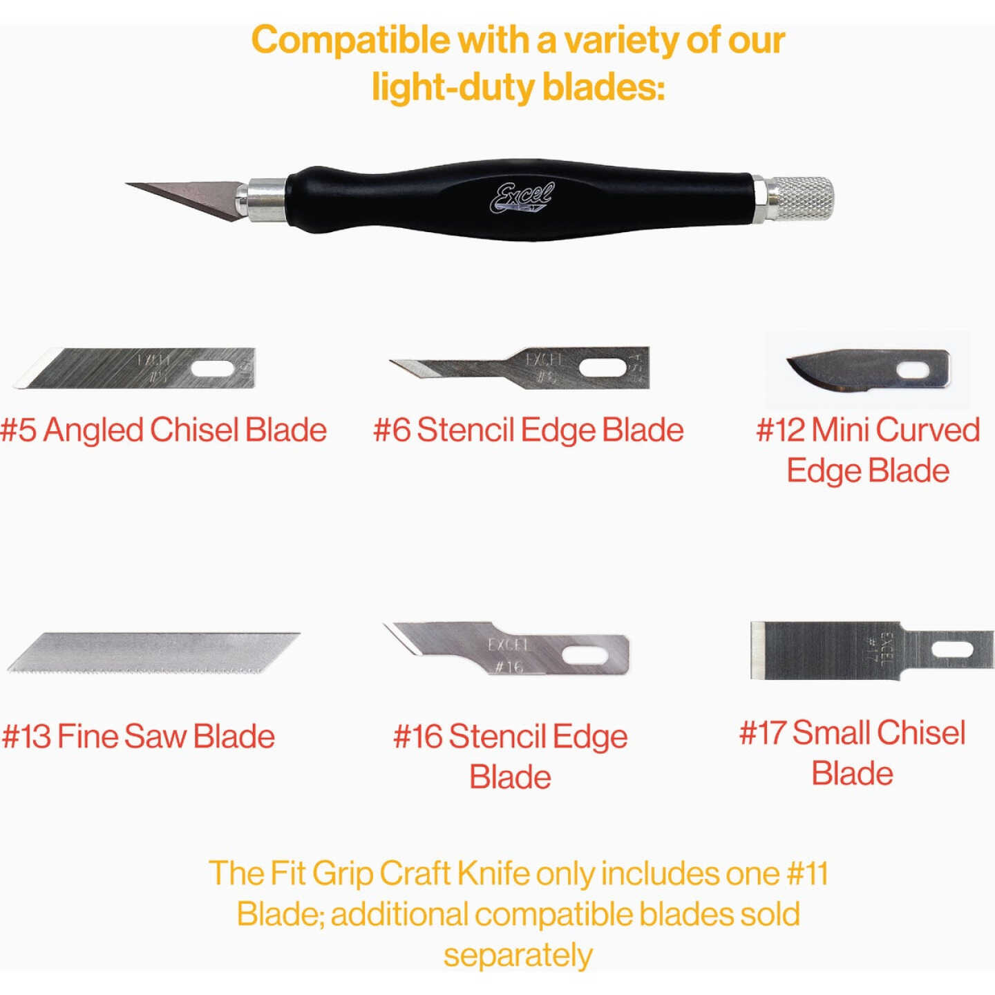 Excel Blades K26 Fit Grip Hobby Knife Image 4