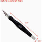 Excel Blades K26 Fit Grip Hobby Knife Image 5