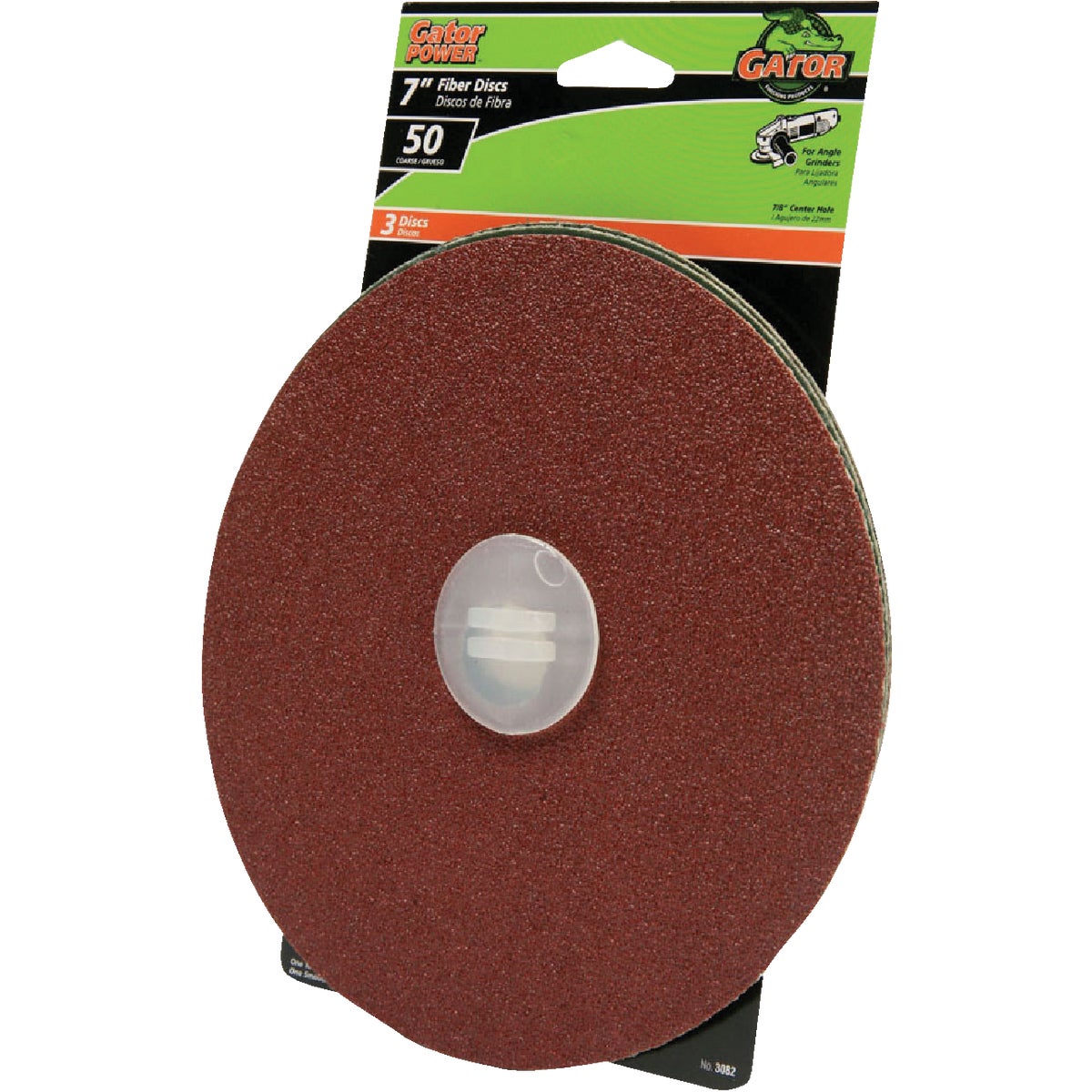 Gator Blade 7 In. 50 Grit Fiber Disc (3-Pack)