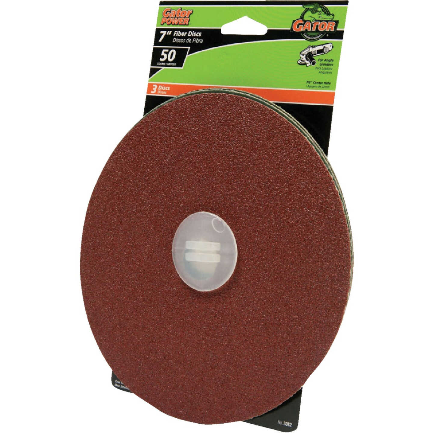 Gator Blade 7 In. 50 Grit Fiber Disc (3-Pack) Image 1