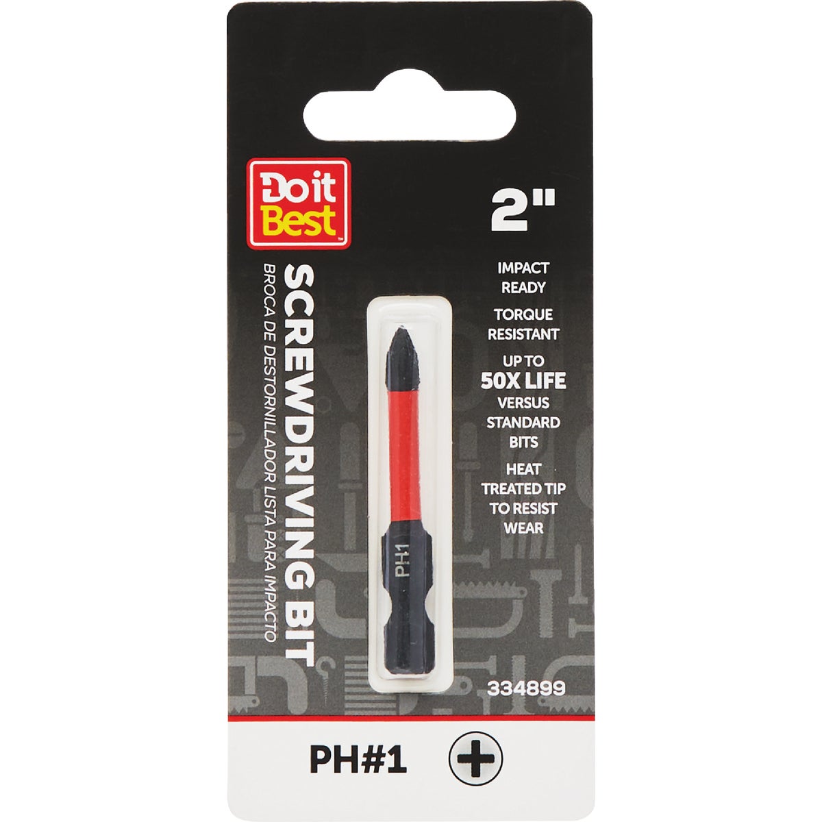 Do it Best 2 In. Phillips #1 Impact Ready Screwdriver Bit Image 1