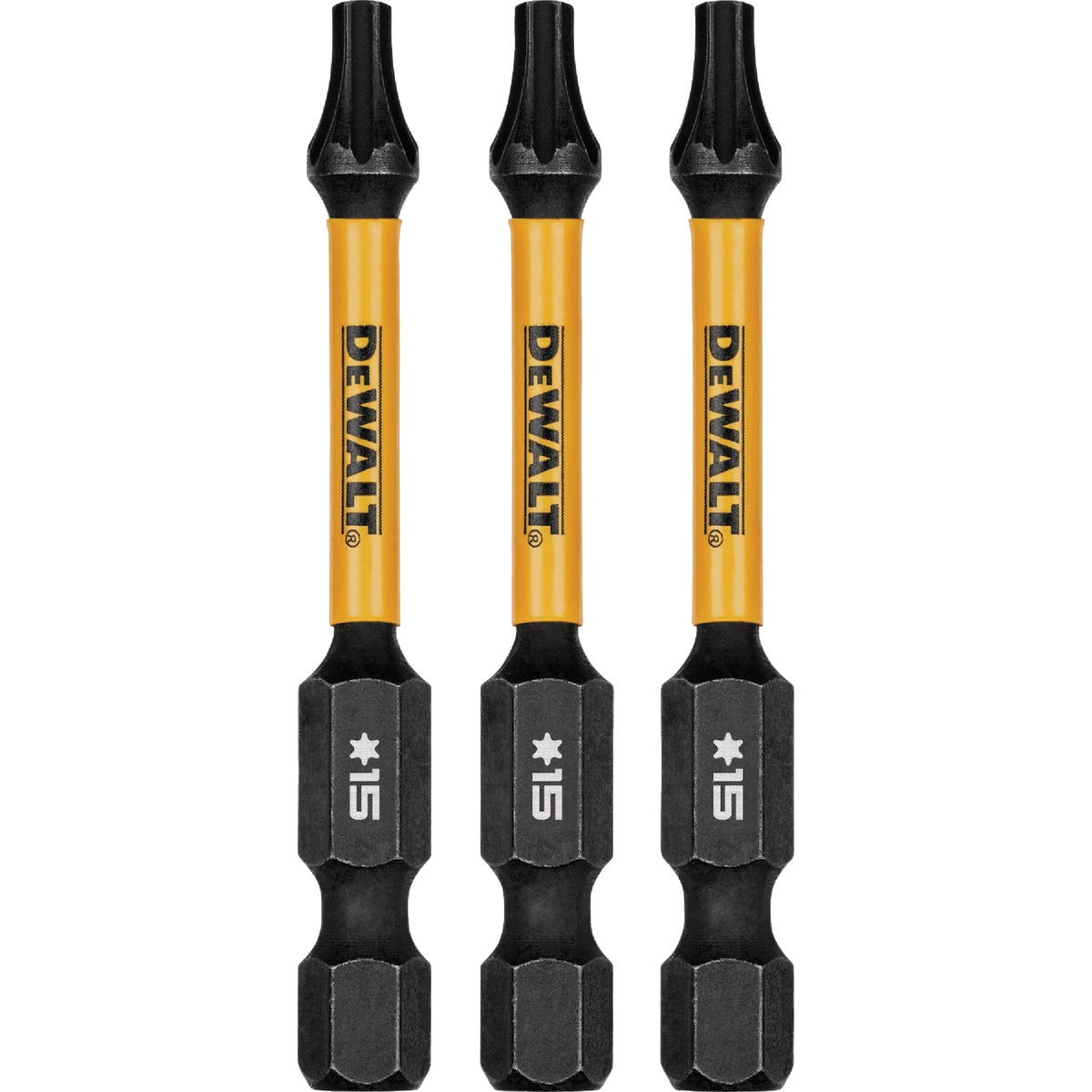 DEWALT FlexTorq 2 In. T15 TORX Impact Screwdriver Bit (3-Pack)
