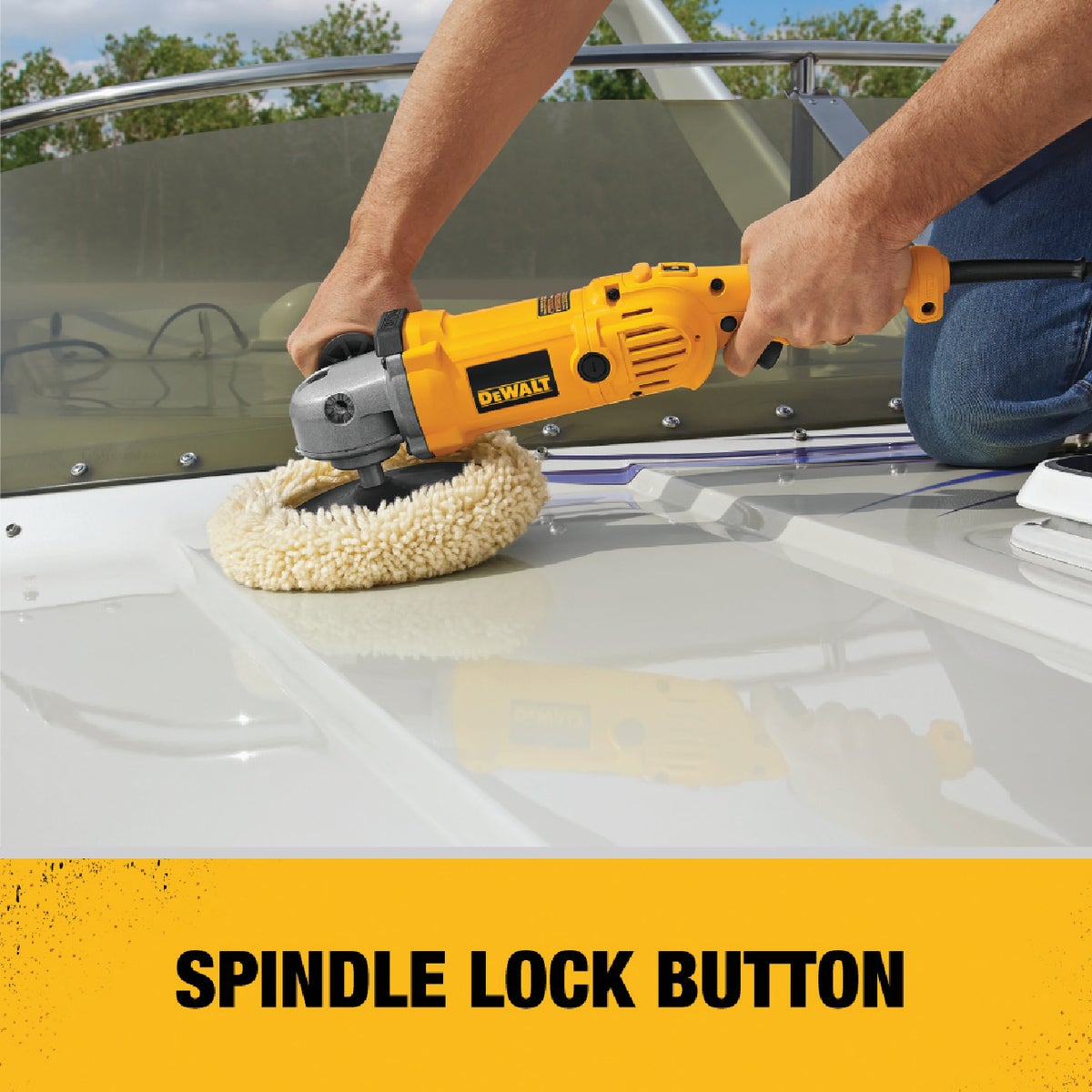 DEWALT 12-Amp 7 In./9 In. 3500 rpm Angle Polisher Sander Image 3