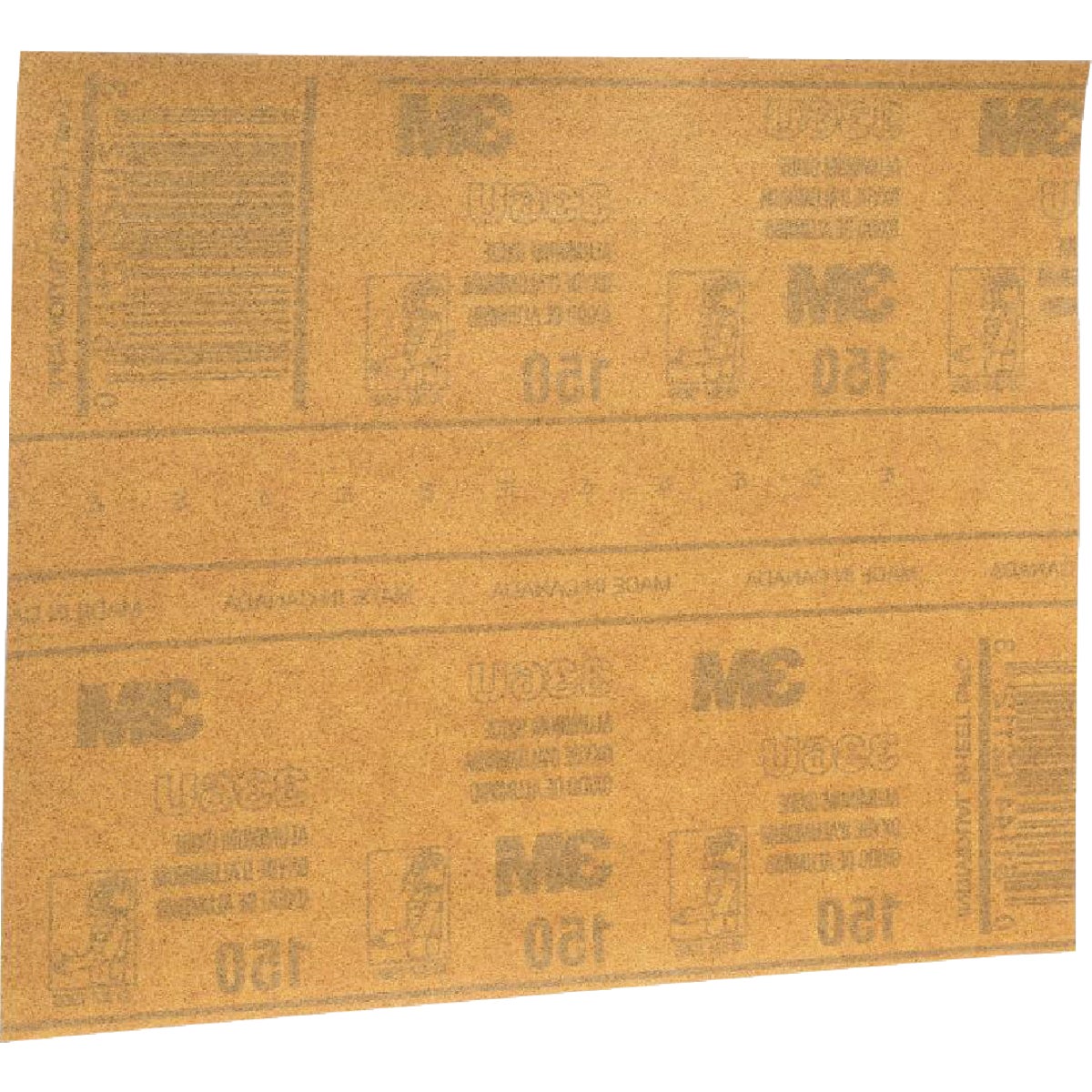 3M General Purpose 9 In. x 11 In. Aluminum Oxide Fine Sandpaper, 100 Grit, (25-Pack) Image 6