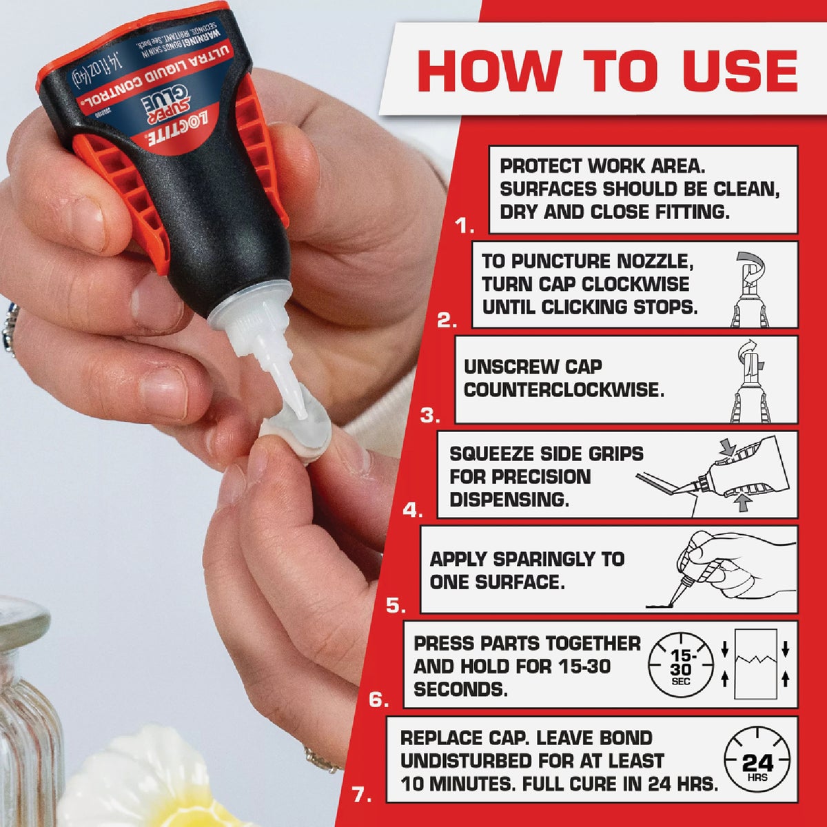 LOCTITE 0.14 Oz. Ultra Liquid Control Super Glue Image 4