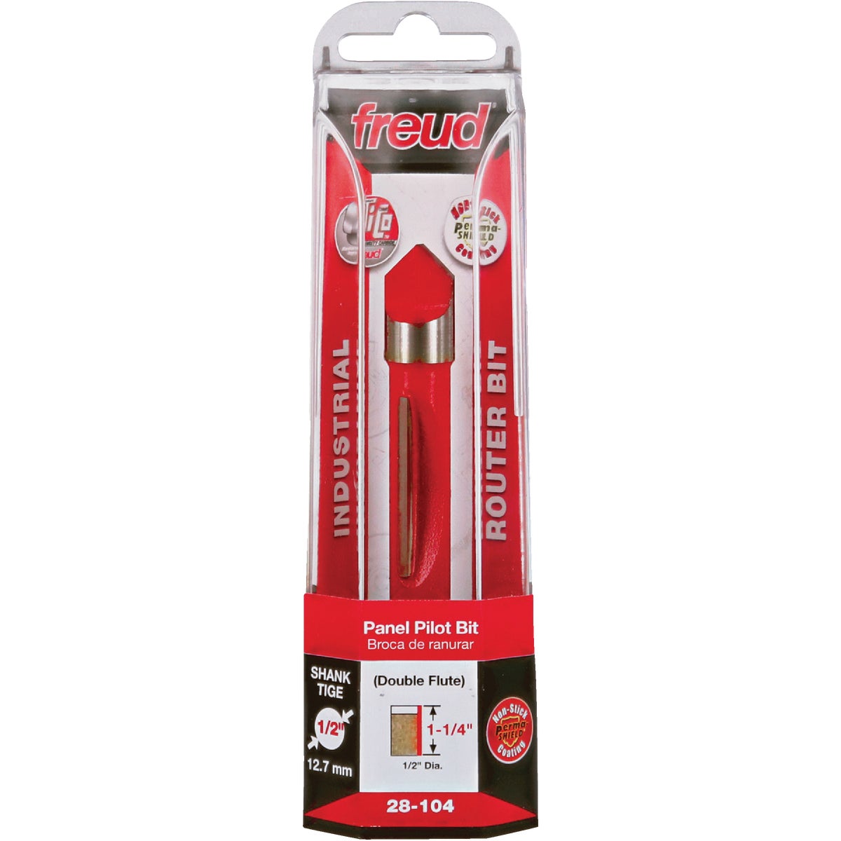 Freud 1/2 In. 2-Cutter Panel Pilot Router Bit