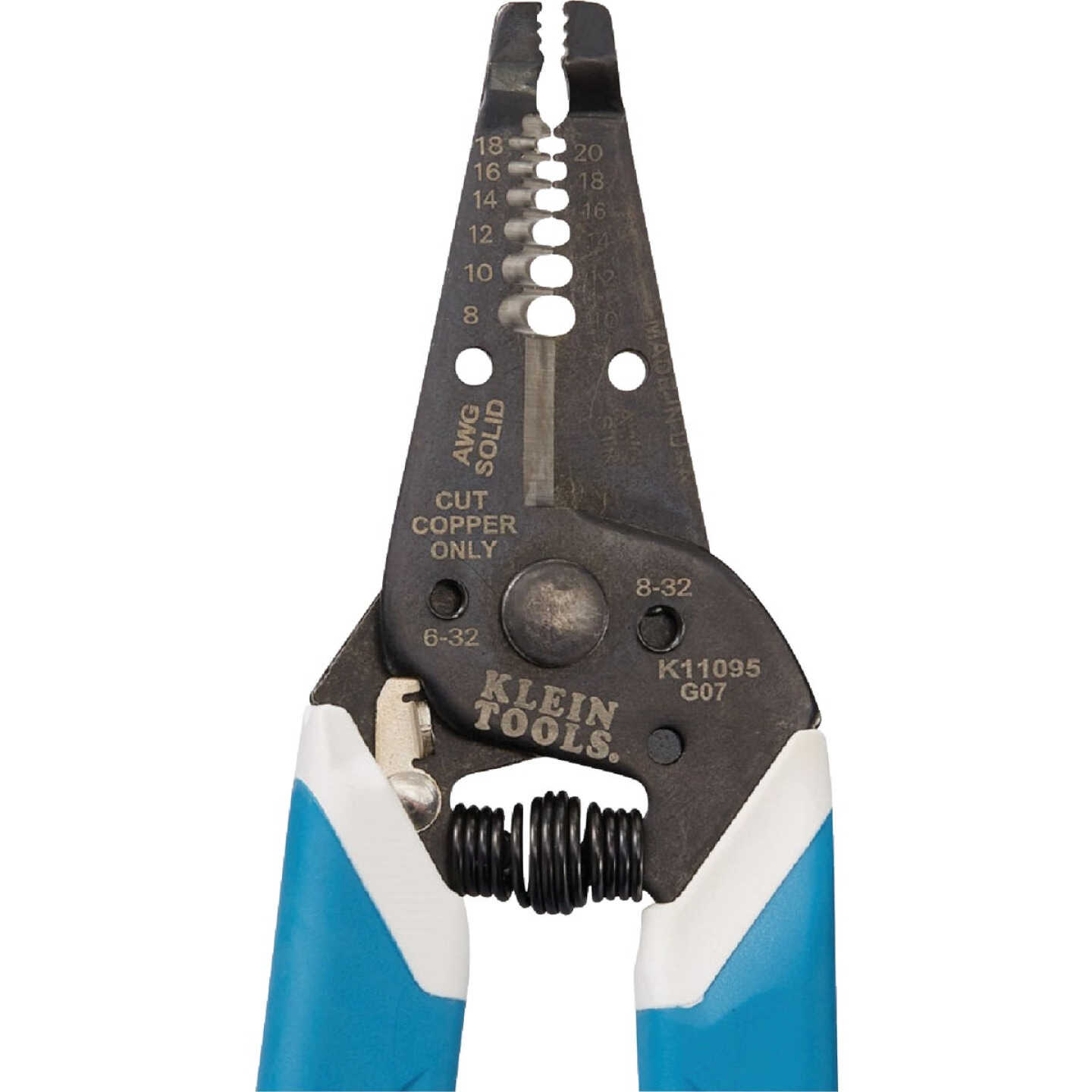 Klein 7.4 In. 8 to 18 AWG Solid, 10 to 20 Stranded Wire Stripper Image 7