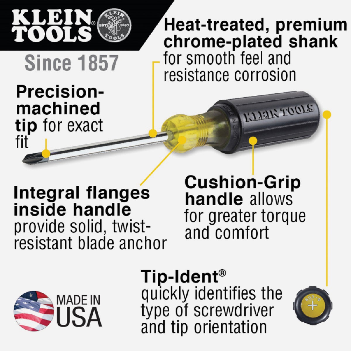 Klein Cushion-Grip Screwdriver Set (7-Piece) Image 3