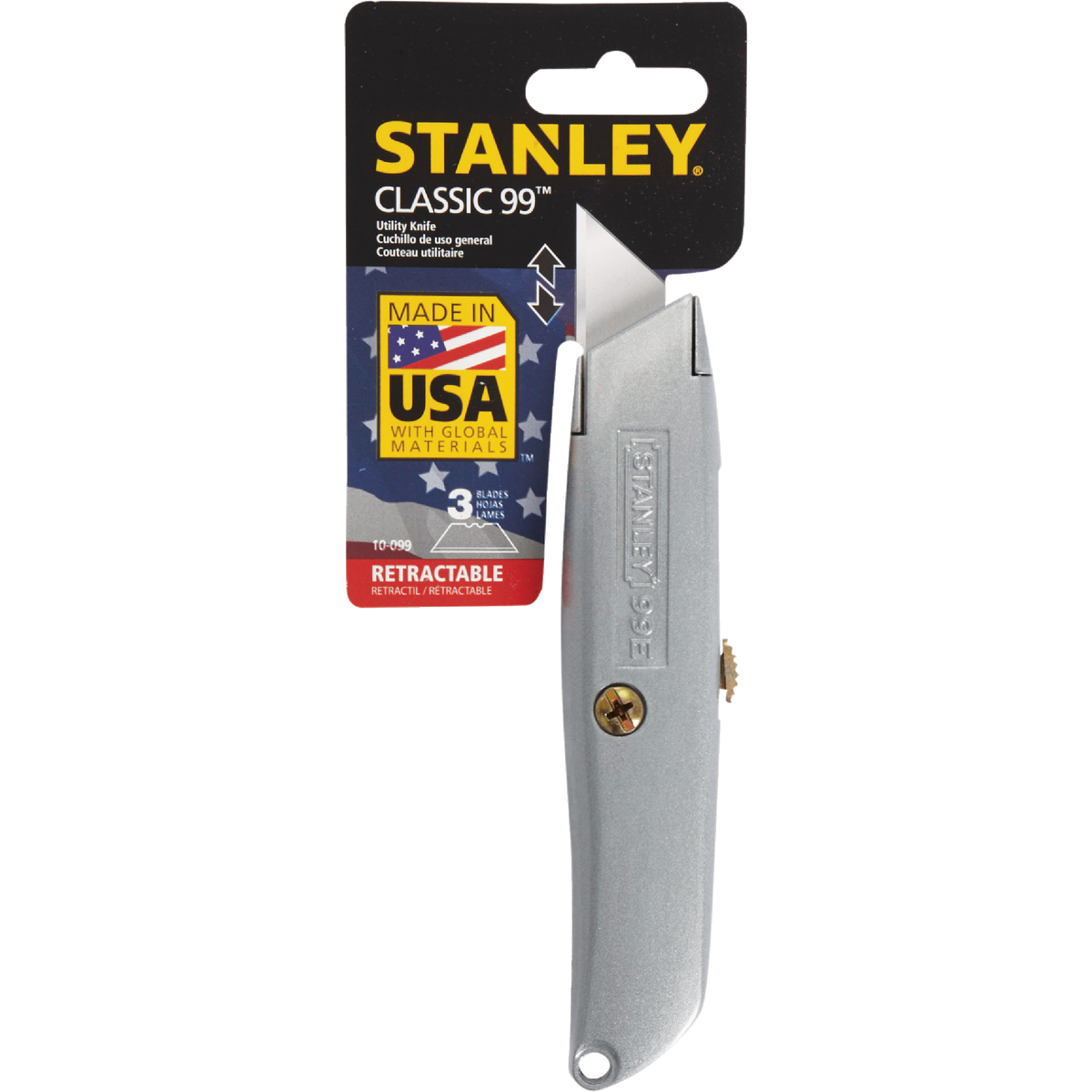 Stanley Classic Retractable Straight Utility Knife Image 2