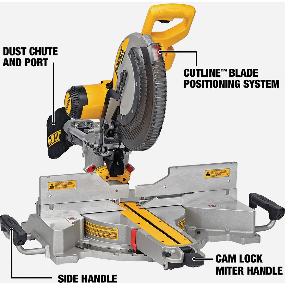 DEWALT 12 In. 15-Amp Dual-Bevel Sliding Compound Miter Saw Image 5