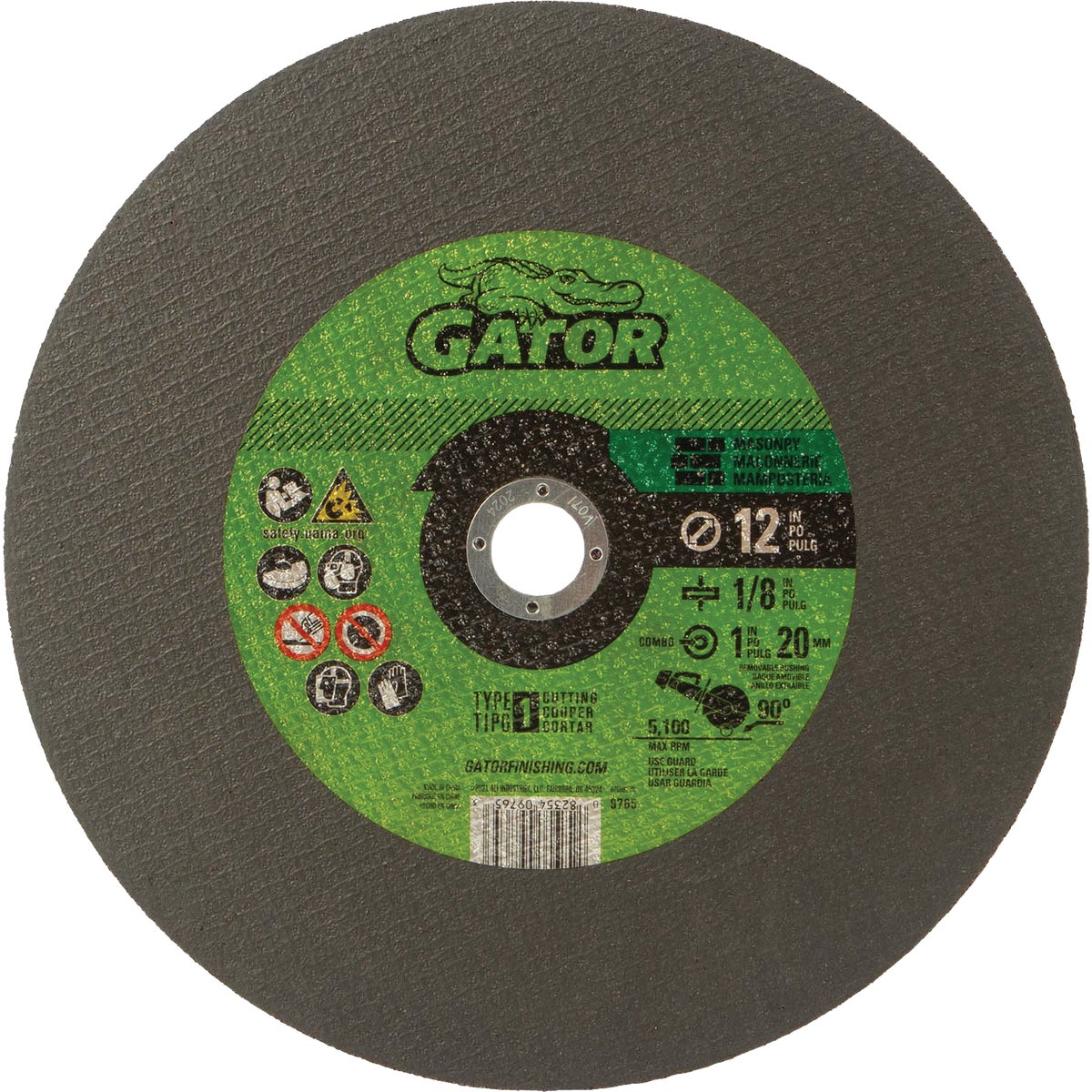 Gator Blade 12 In. x 1/8 In. x 1 In. Masonry Cut-Off Wheel