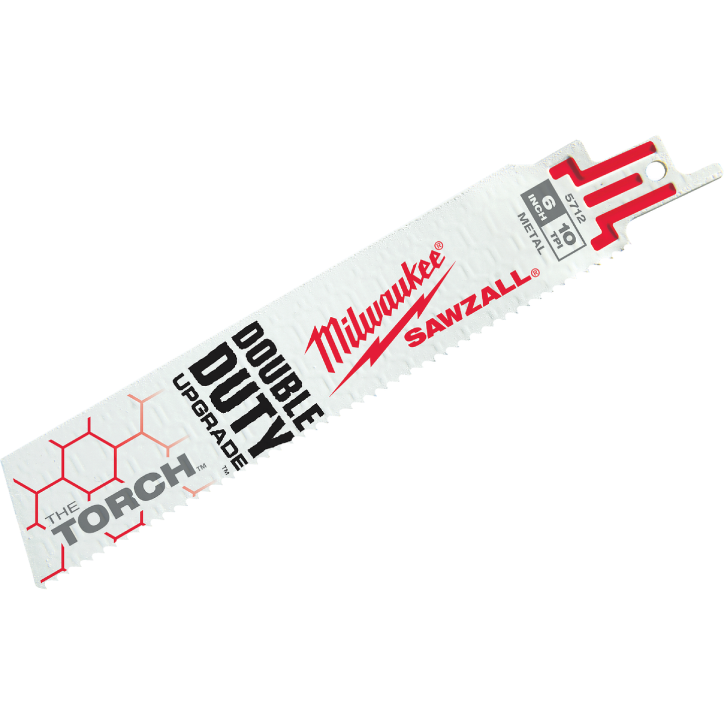 Milwaukee SAWZALL The TORCH 6 In. 10 TPI Metal Demolition Reciprocating Saw Blade (5-Pack) Image 1