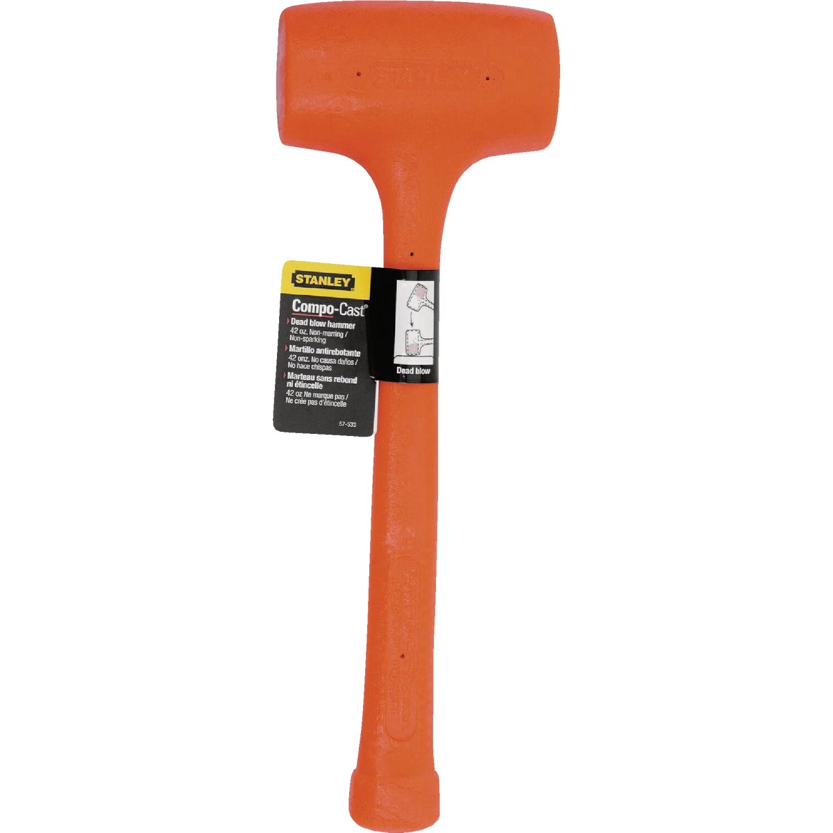 Stanley 3 Lb. Standard Soft Face Dead Blow Hammer Image 2