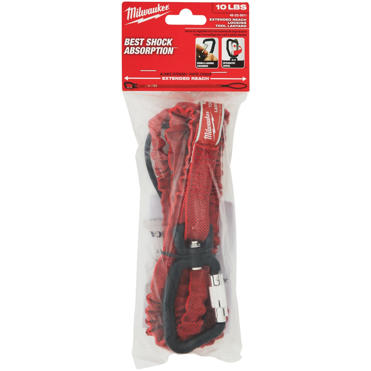 Milwaukee 10 Lb. Extended Reach Locking Tool Lanyard Image 2