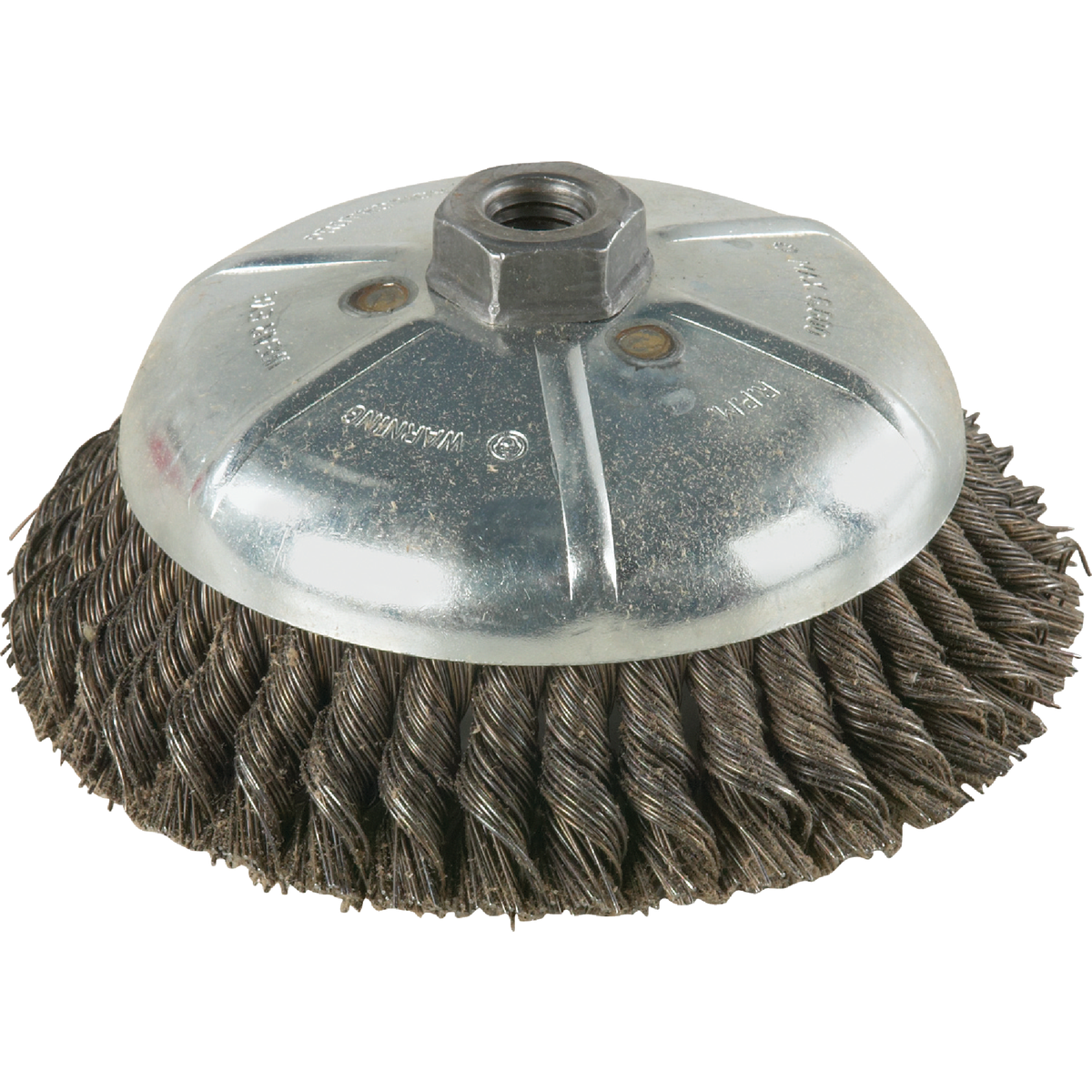 Weiler Vortec 6 In. Knotted 0.02 In. Angle Grinder Wire Brush Image 1