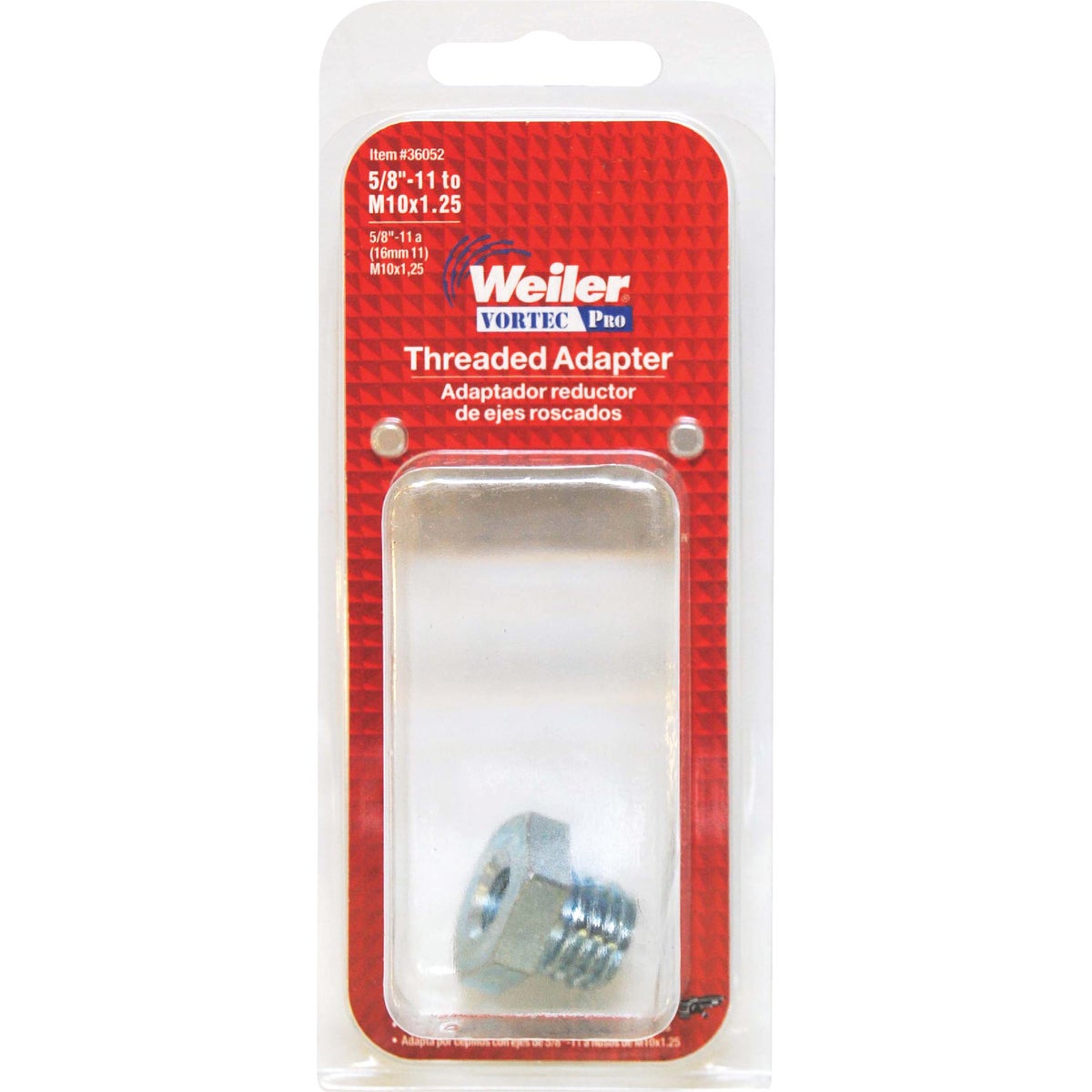 Weiler Vortec 1-1/4 In. x 10 Angle Grinder Arbor Adapter Image 2