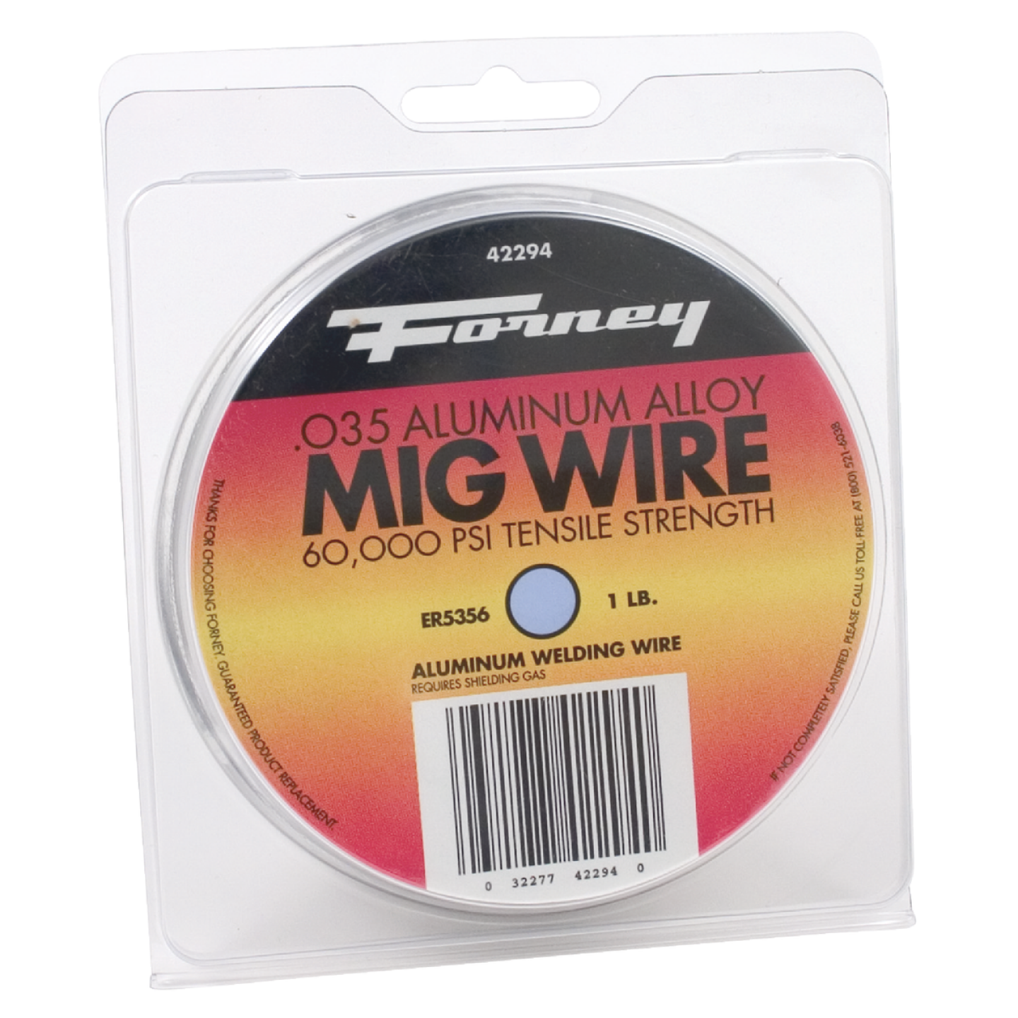 Forney ER4043 Aluminum Mig Wire, 0.035 In., 1 Lb. Image 1