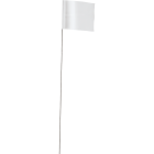 Empire 21 In. Steel Staff White Marking Flags (100-Pack) Image 1