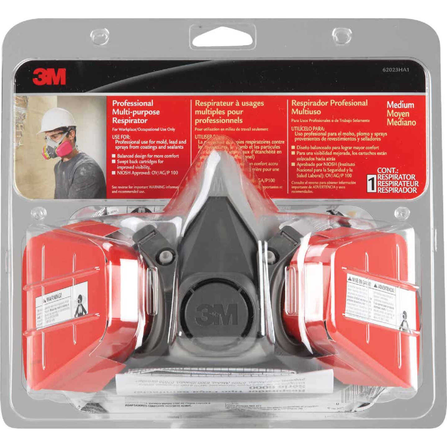 3M OV/AG/P100 Professional Multi-Purpose Respirator Image 2