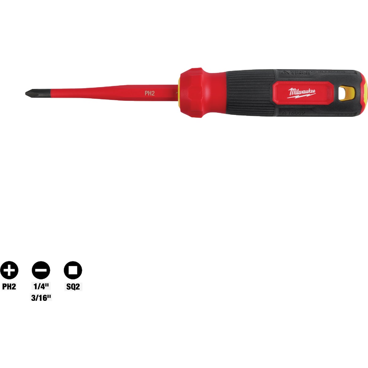 Milwaukee 4-In-1 1000V Insulated Slim Tip Multi-Bit Screwdriver