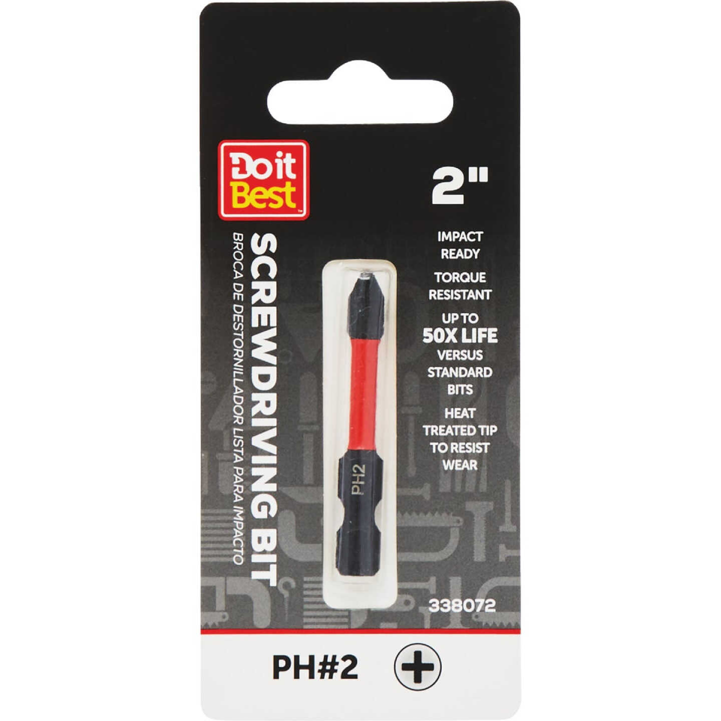 Do it Best 2 In. Phillips #2 Impact Ready Screwdriver Bit Image 1