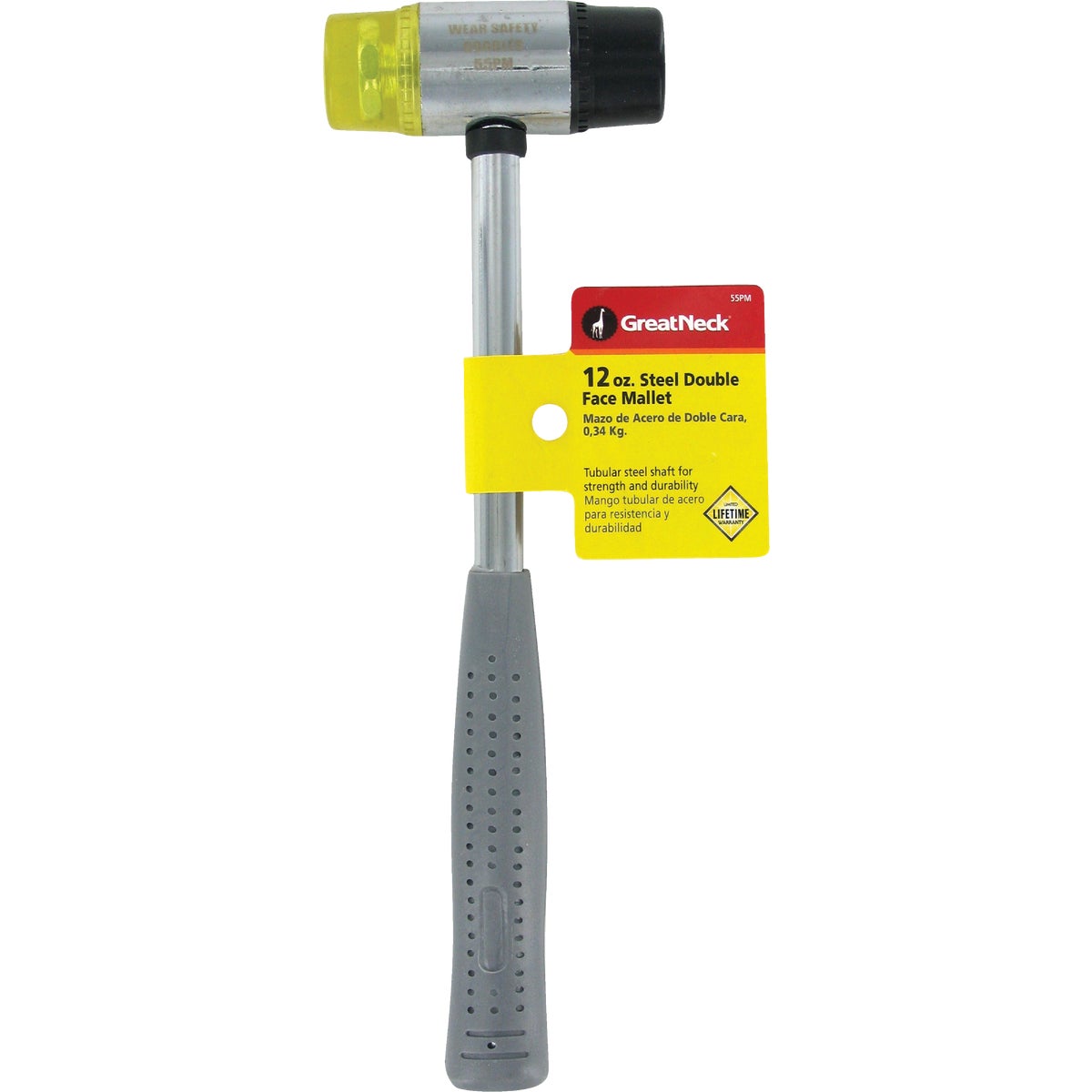 Great Neck 12 Oz. Plastic/Rubber Mallet with Tubular Steel Handle Image 2
