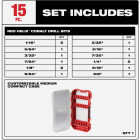 Milwaukee RED HELIX Cobalt Drill Bit Set (15-Piece) Image 2