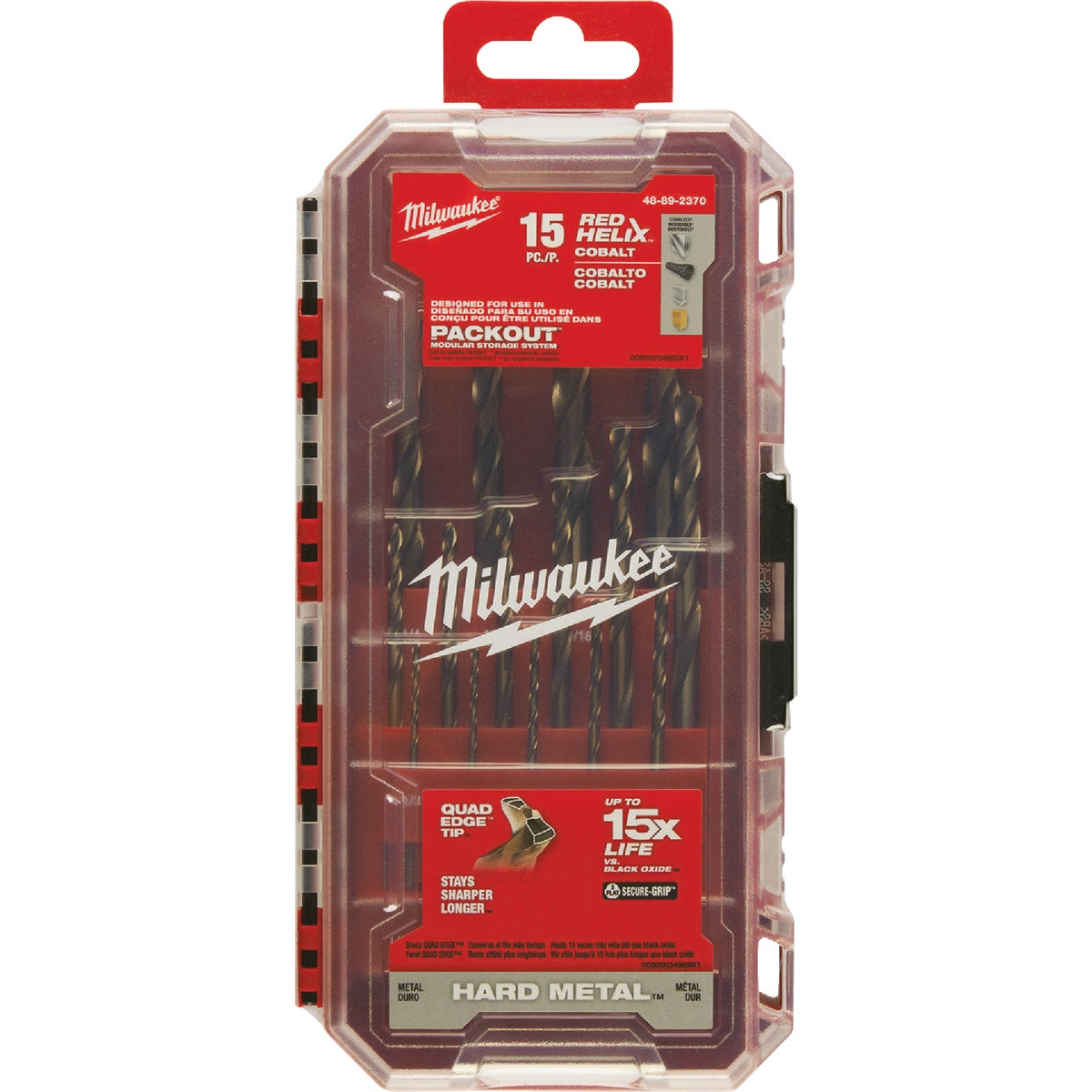 Milwaukee RED HELIX Cobalt Drill Bit Set (15-Piece) Image 5