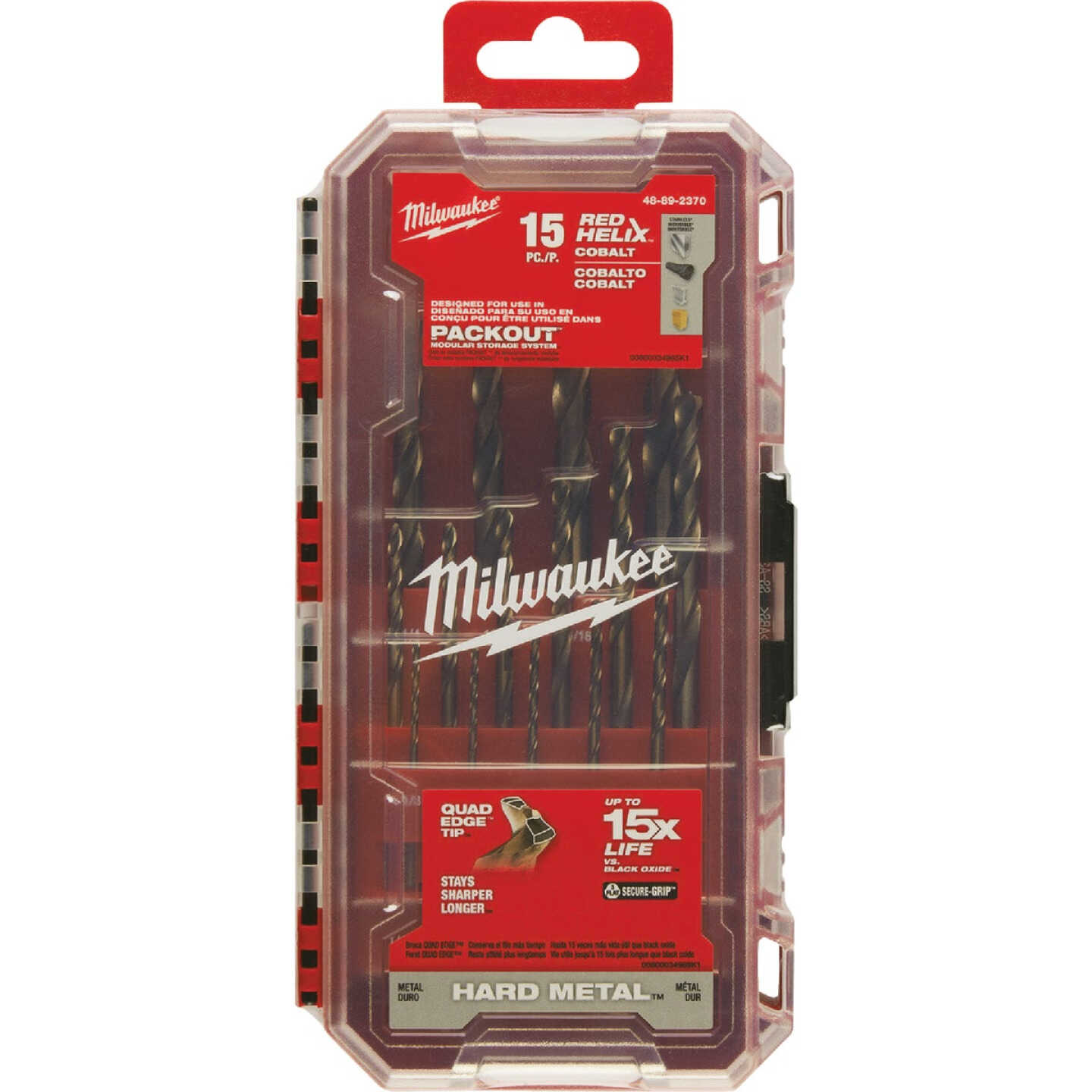 Milwaukee RED HELIX Cobalt Drill Bit Set (15-Piece) Image 5