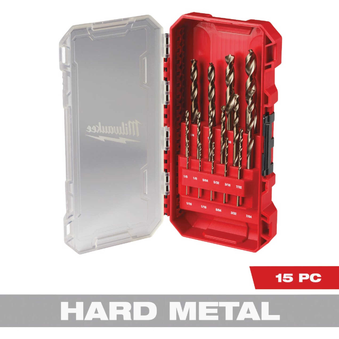 Milwaukee RED HELIX Cobalt Drill Bit Set (15-Piece) Image 1
