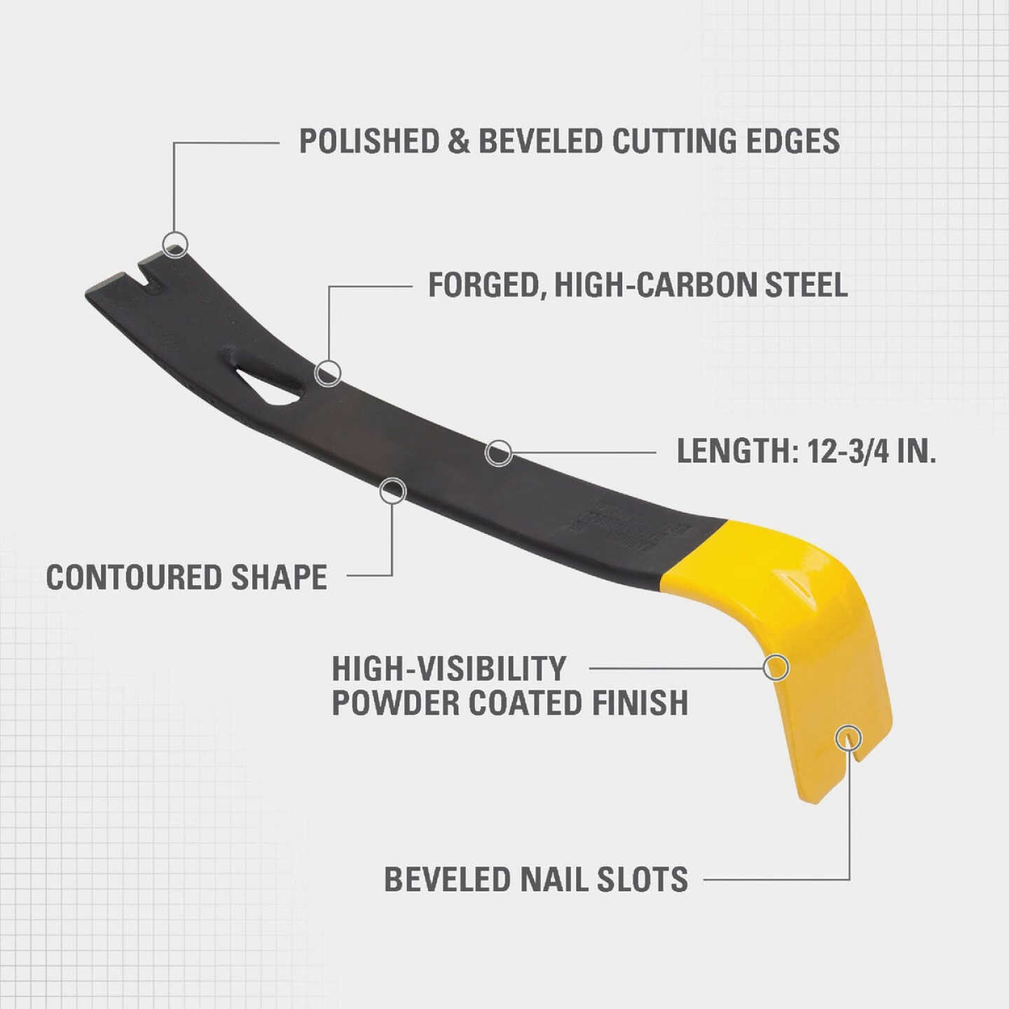 Stanley Wonder Bar 12-3/8 In. L Pry Bar Image 2