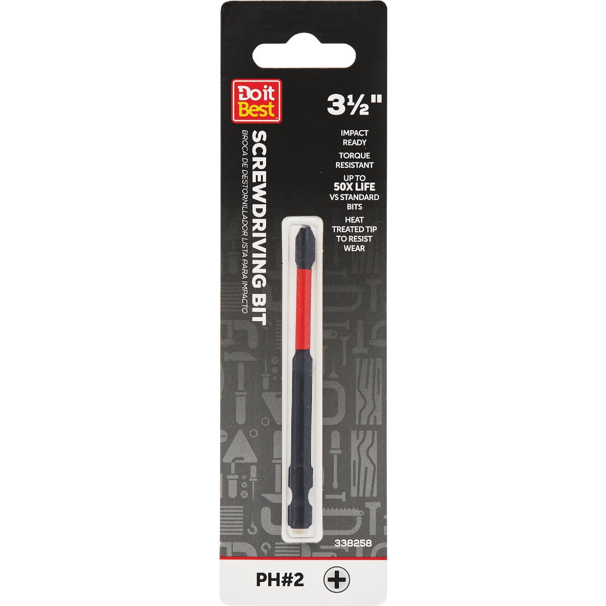 Do it Best 3.5 In. Phillips #2 Impact Ready Screwdriver Bit Image 1