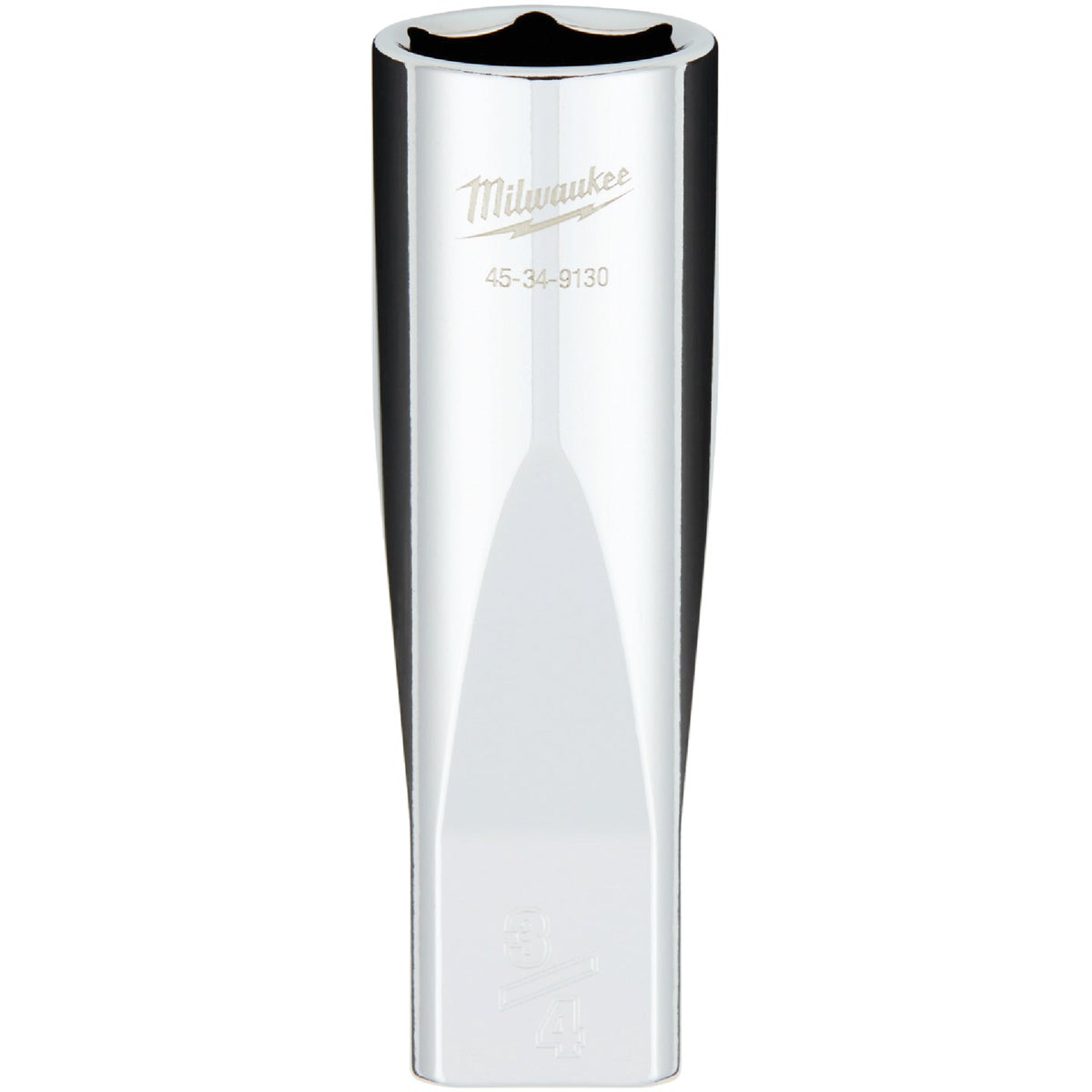 Milwaukee 1/2 In. Drive 3/4 In. 6-Point Deep Standard Socket with FOUR FLAT Sides