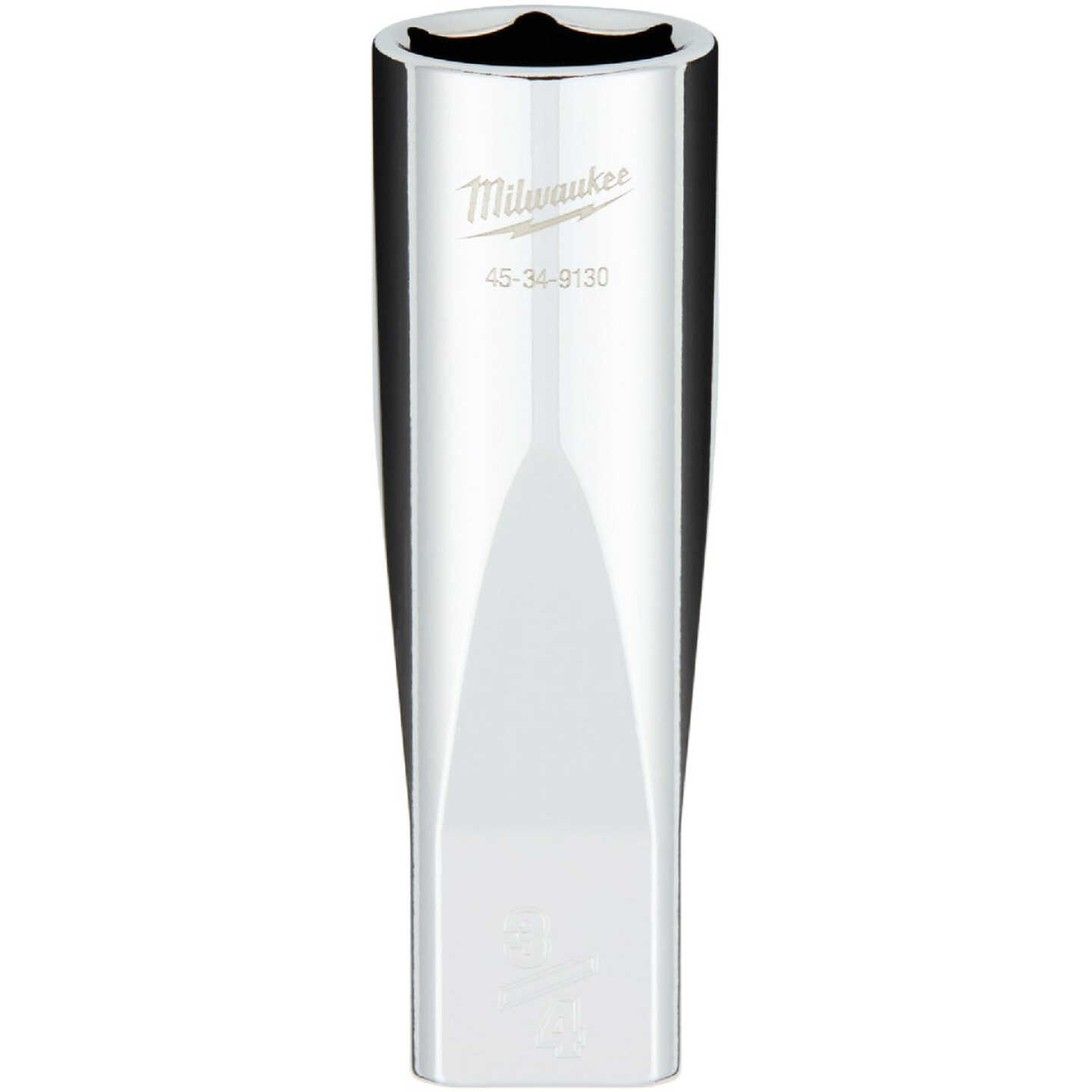 Milwaukee 1/2 In. Drive 3/4 In. 6-Point Deep Standard Socket with FOUR FLAT Sides Image 1