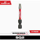 Milwaukee SHOCKWAVE #2 Square 2 In. Impact Duty Screwdriver Bit (2-Pack) Image 1