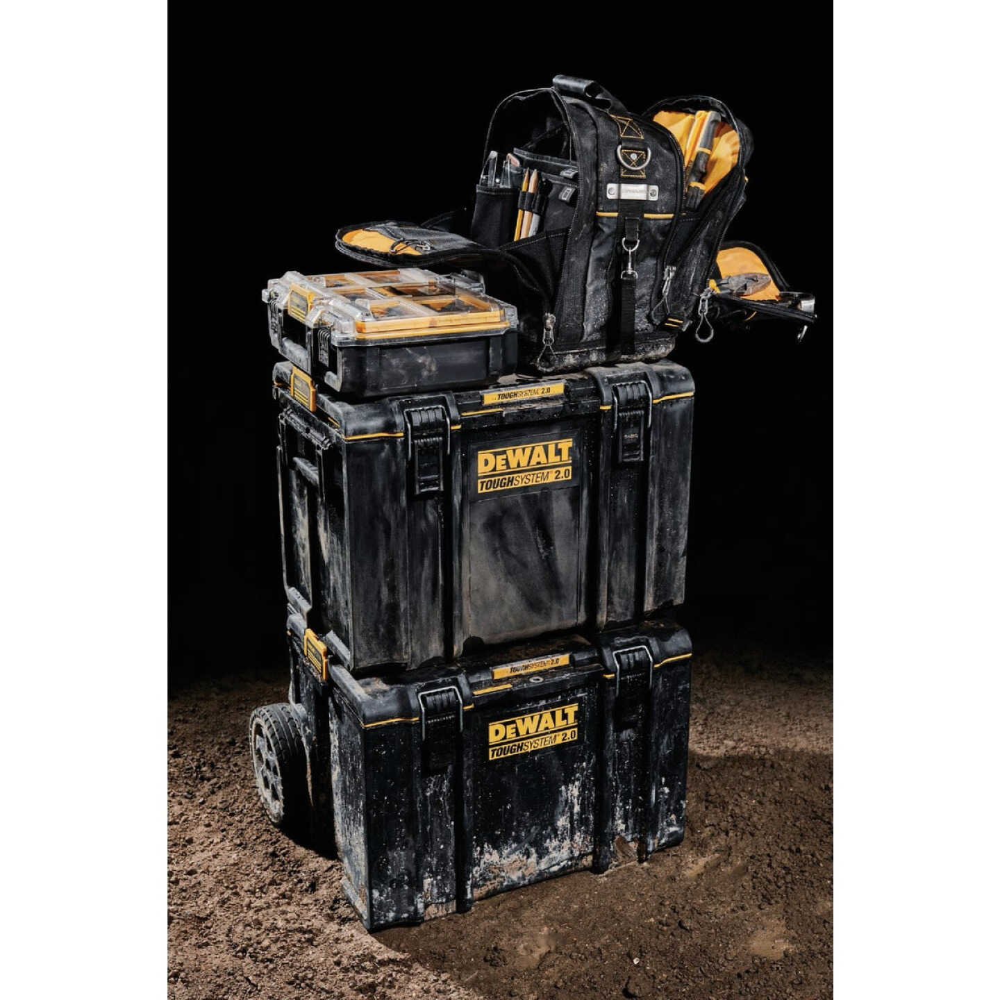 DEWALT ToughSystem 2.0 25-Pocket 15-1/4 In. Compact Backpack Tool Bag Image 3