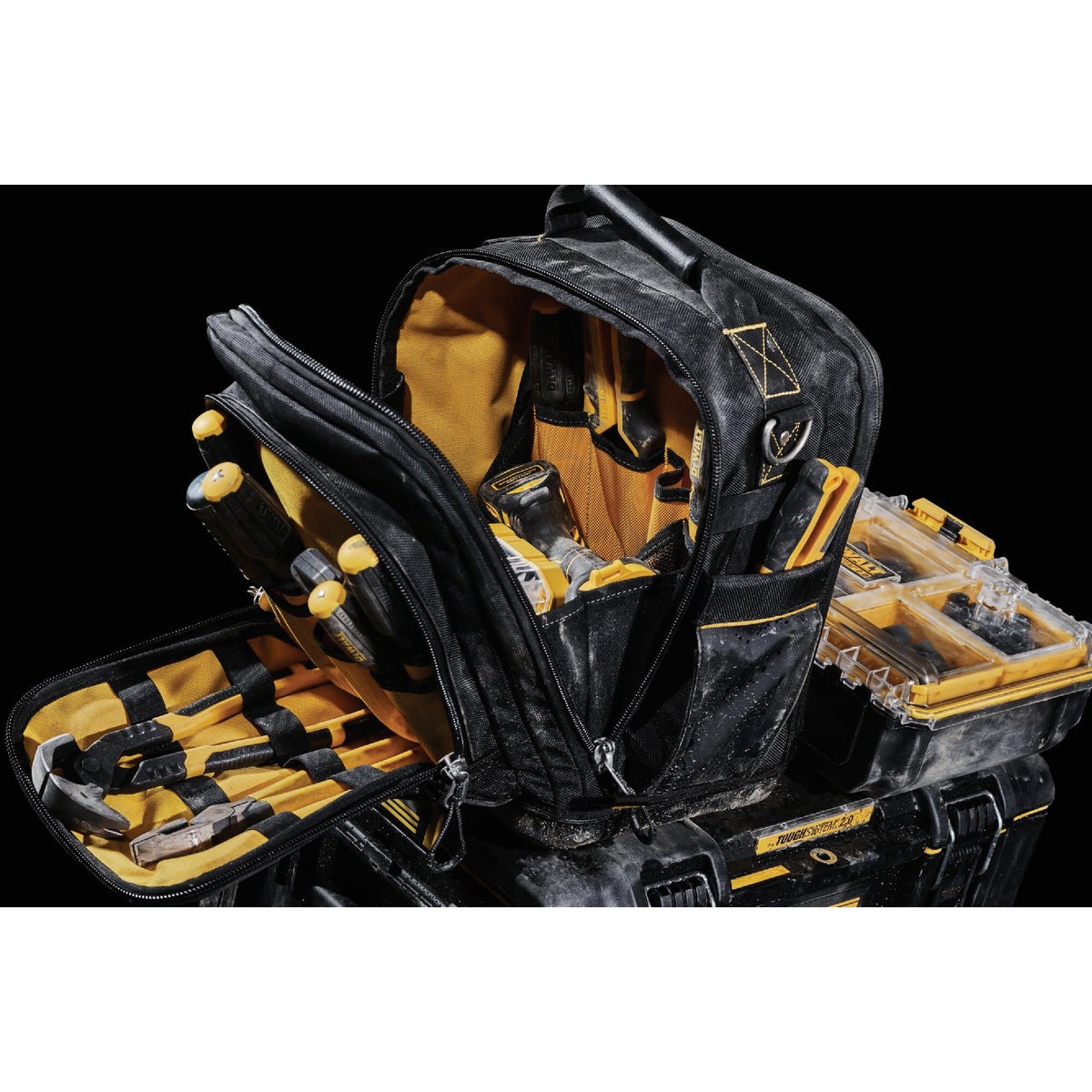 DEWALT ToughSystem 2.0 25-Pocket 15-1/4 In. Compact Backpack Tool Bag Image 2