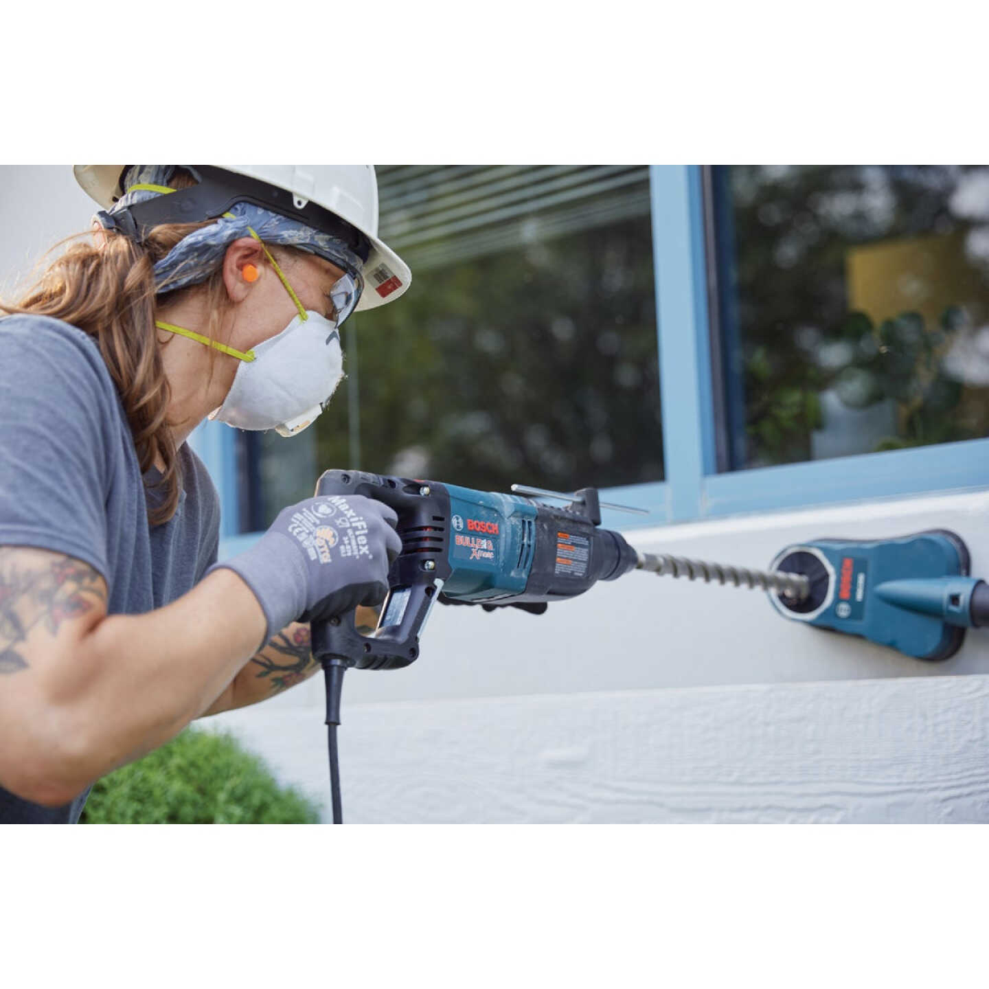 Bosch BULLDOG Xtreme 1 In. SDS-Plus 7.5-Amp Electric Rotary Hammer Drill Image 5