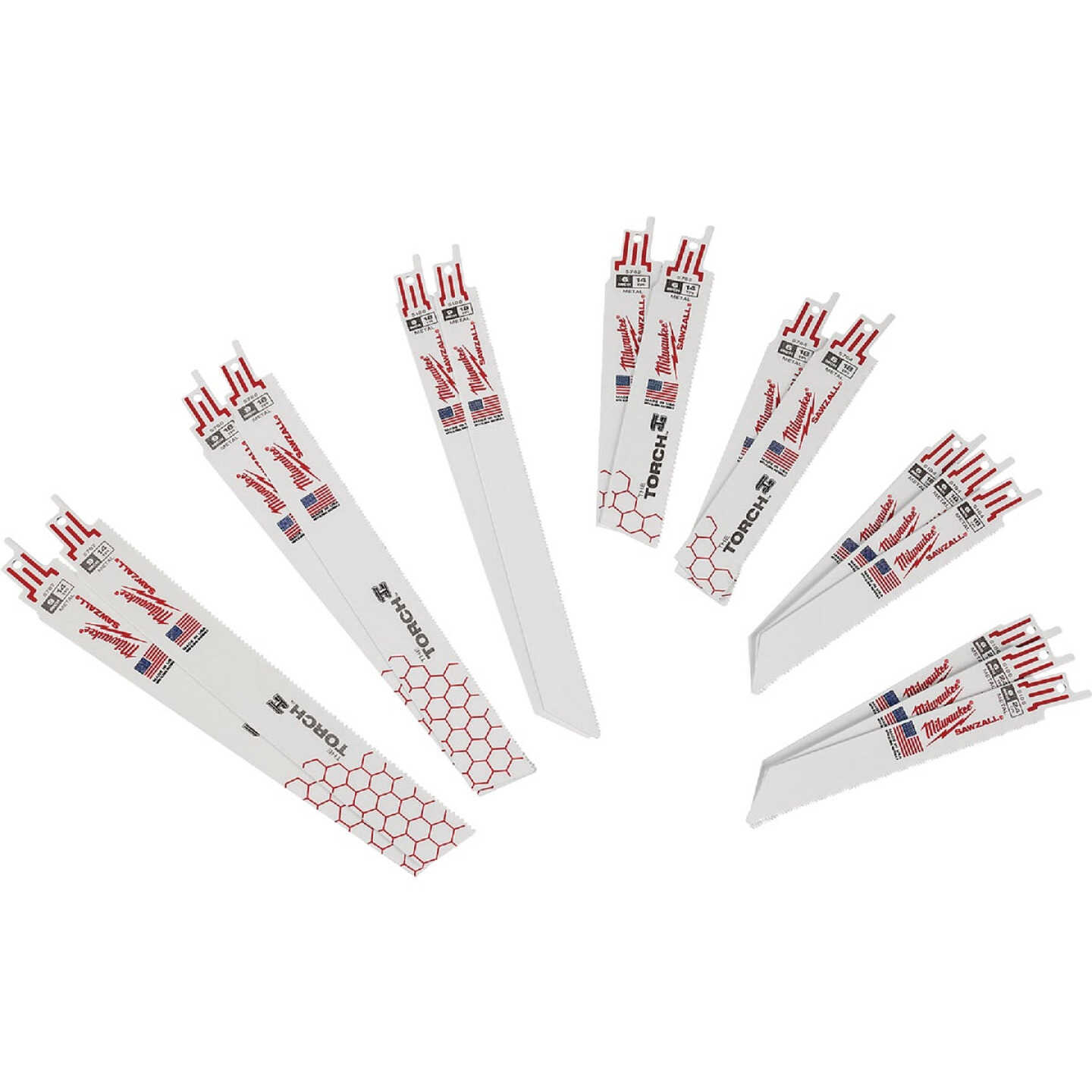 Milwaukee SAWZALL 16-Piece Multi-Material Reciprocating Saw Blade Set Image 1