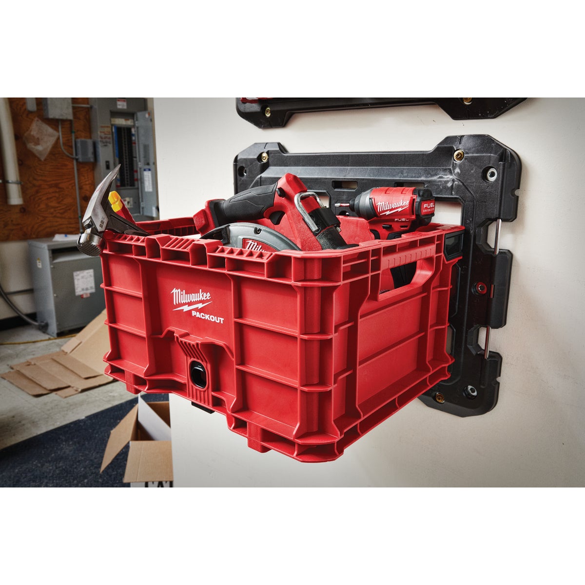Milwaukee PACKOUT 50 Lb. Red Storage Tote Image 2