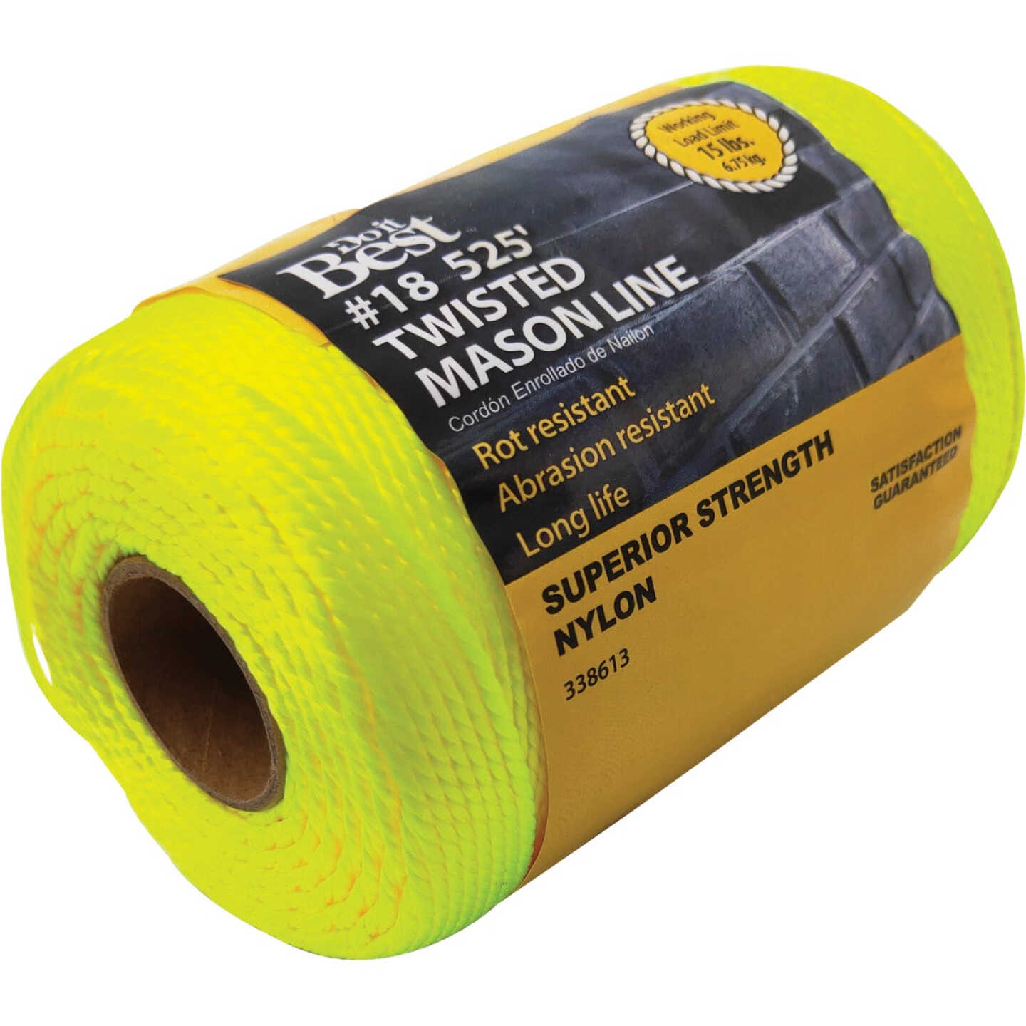 Do it Best 525 Ft. Fluorescent Yellow Twisted Nylon Mason Line Image 2